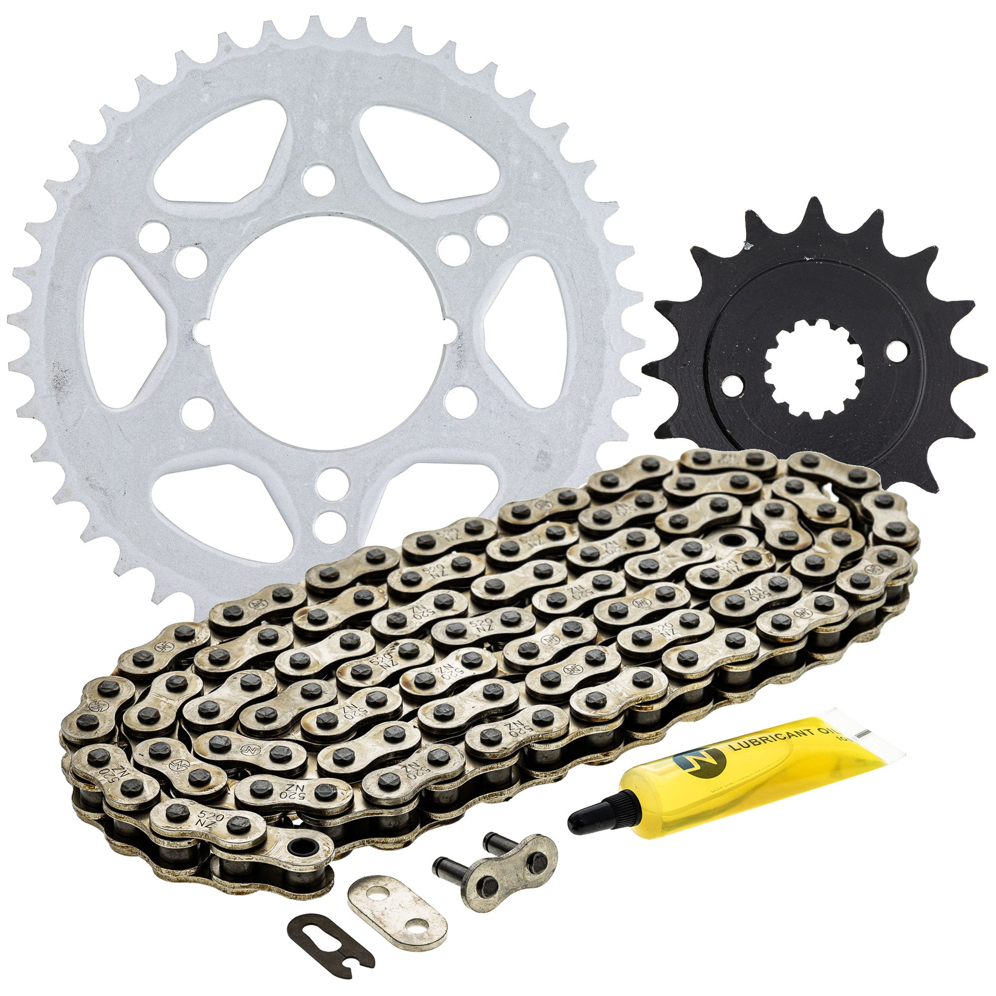 Drive Sprockets & Chain Kit for Kawasaki YZ250 YZ125 YZ100 XT250 13144-1085 92057-1367 NICHE MK1003746