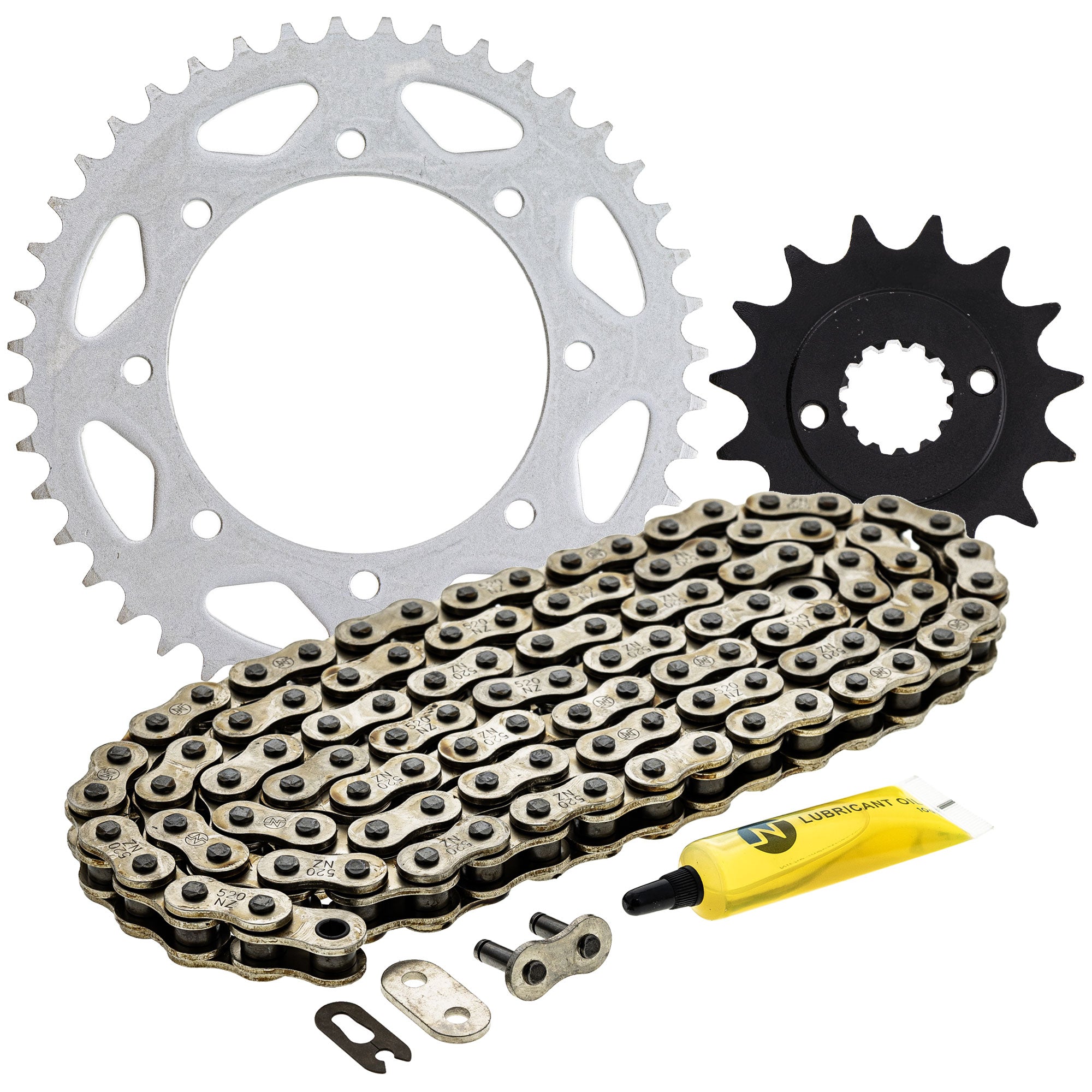 Drive Sprockets & Chain Kit for Kawasaki CR500R CR250R 13144-1253 42041-1260 92057-1367 NICHE MK1003749