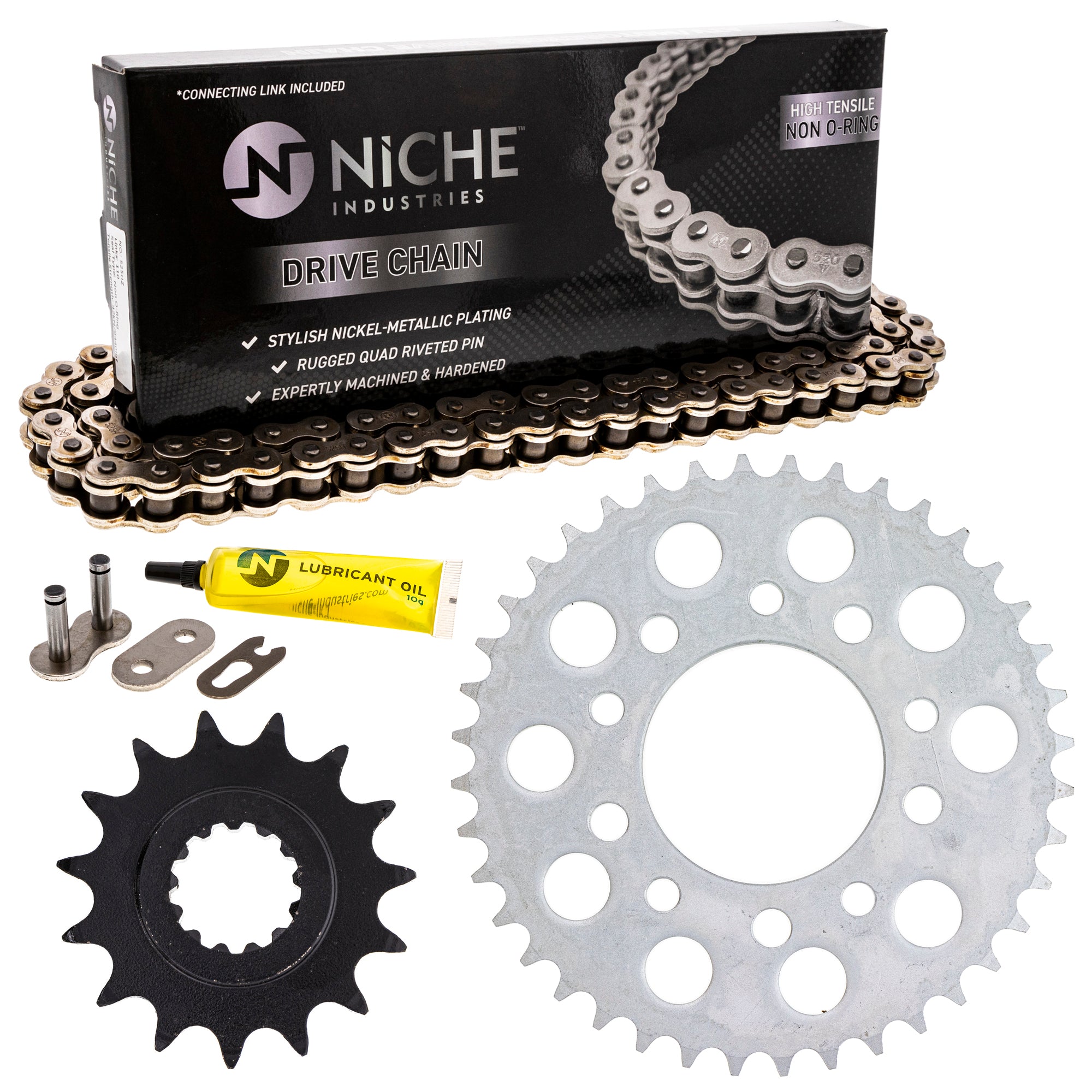 Drive Sprockets & Chain Kit for zOTHER V Super Speedmaster Shadow 519-KCS0302K-K001 NICHE MK1003830