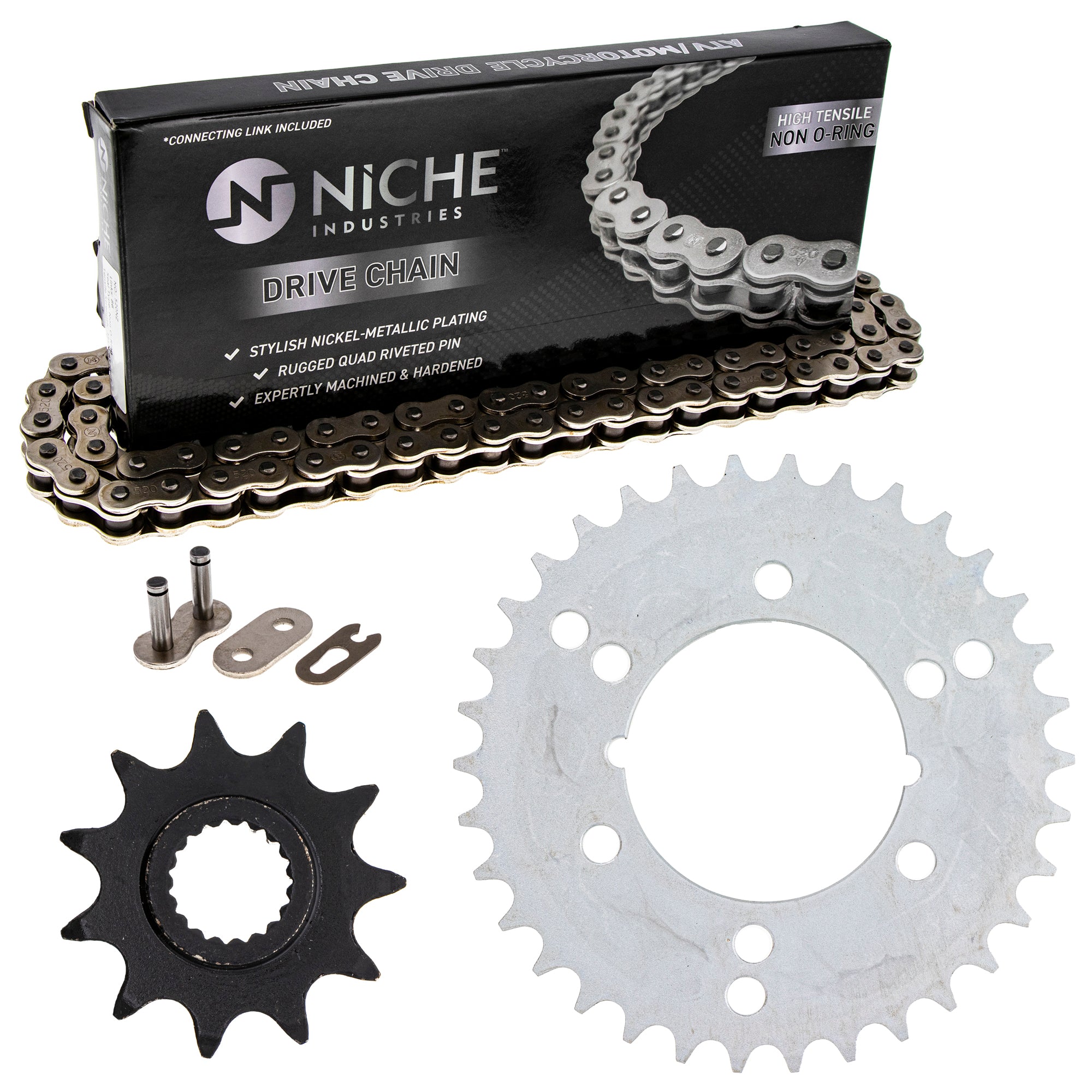 Drive Sprockets & Chain Kit for zOTHER Polaris JT Sprocket Xplorer Trail Sportsman Sport NICHE MK1003842