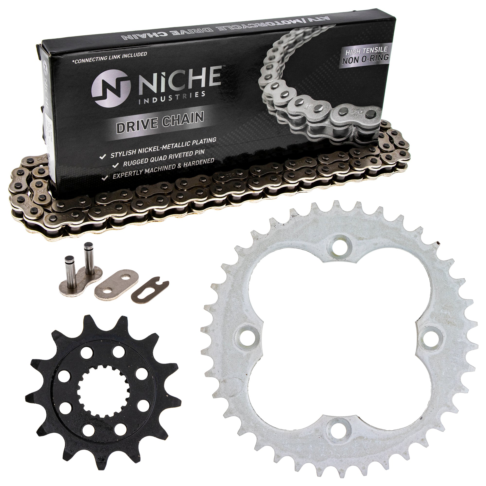 Drive Sprockets & Chain Kit for zOTHER JT Sprocket Honda TRX450 519-KCS0318K-K001 NICHE MK1003846
