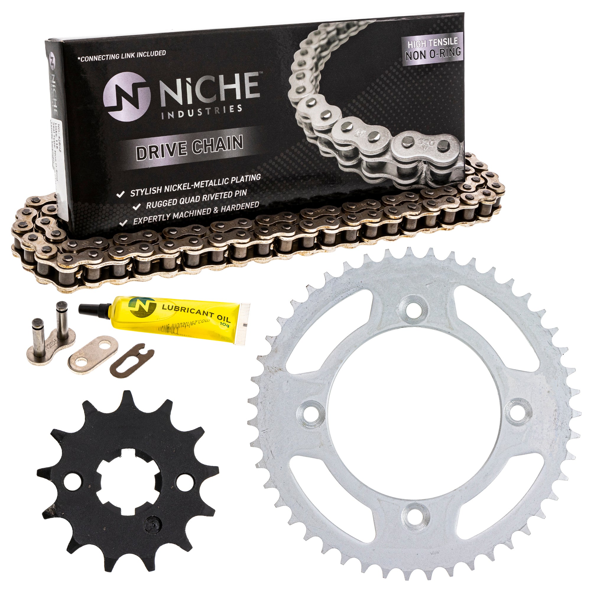 Drive Sprockets & Chain Kit for zOTHER Suzuki JT Sprocket RM85L RM85 RM80 9Y581-97121-00 NICHE MK1003856