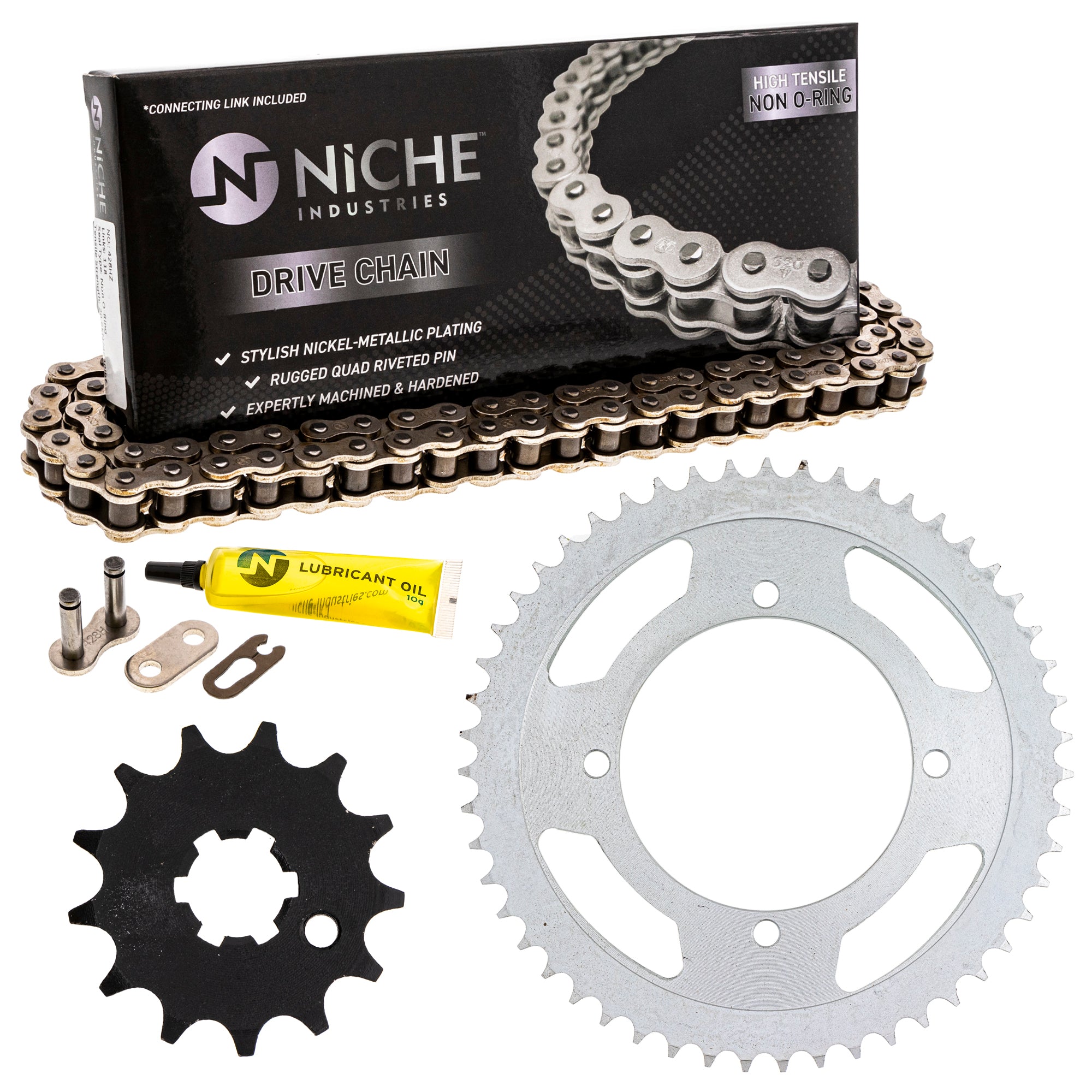 Drive Sprockets & Chain Kit for zOTHER Kawasaki RM100 KX80 KX100 13144-0564 47010165124 NICHE MK1003861