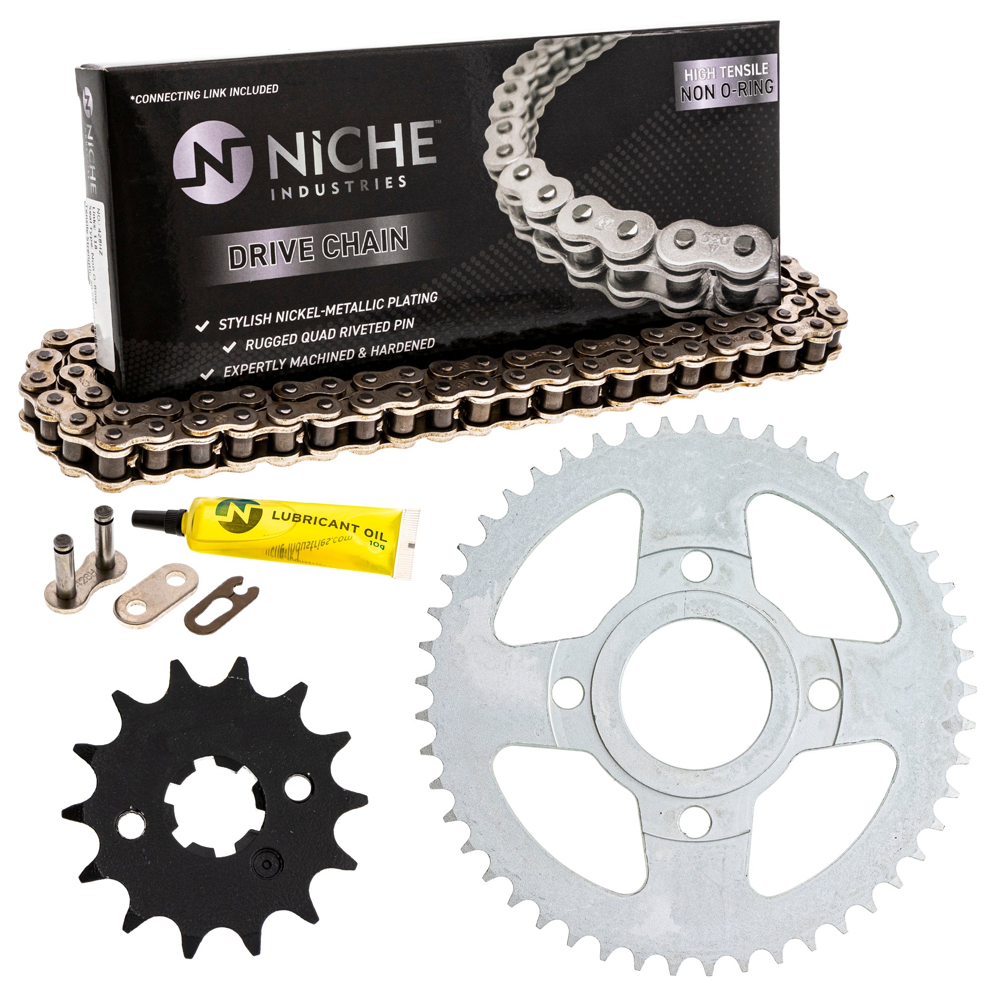 Drive Sprockets & Chain Kit for zOTHER Suzuki JT Sprocket XL185S Trials RM80 KX85 NICHE MK1003863