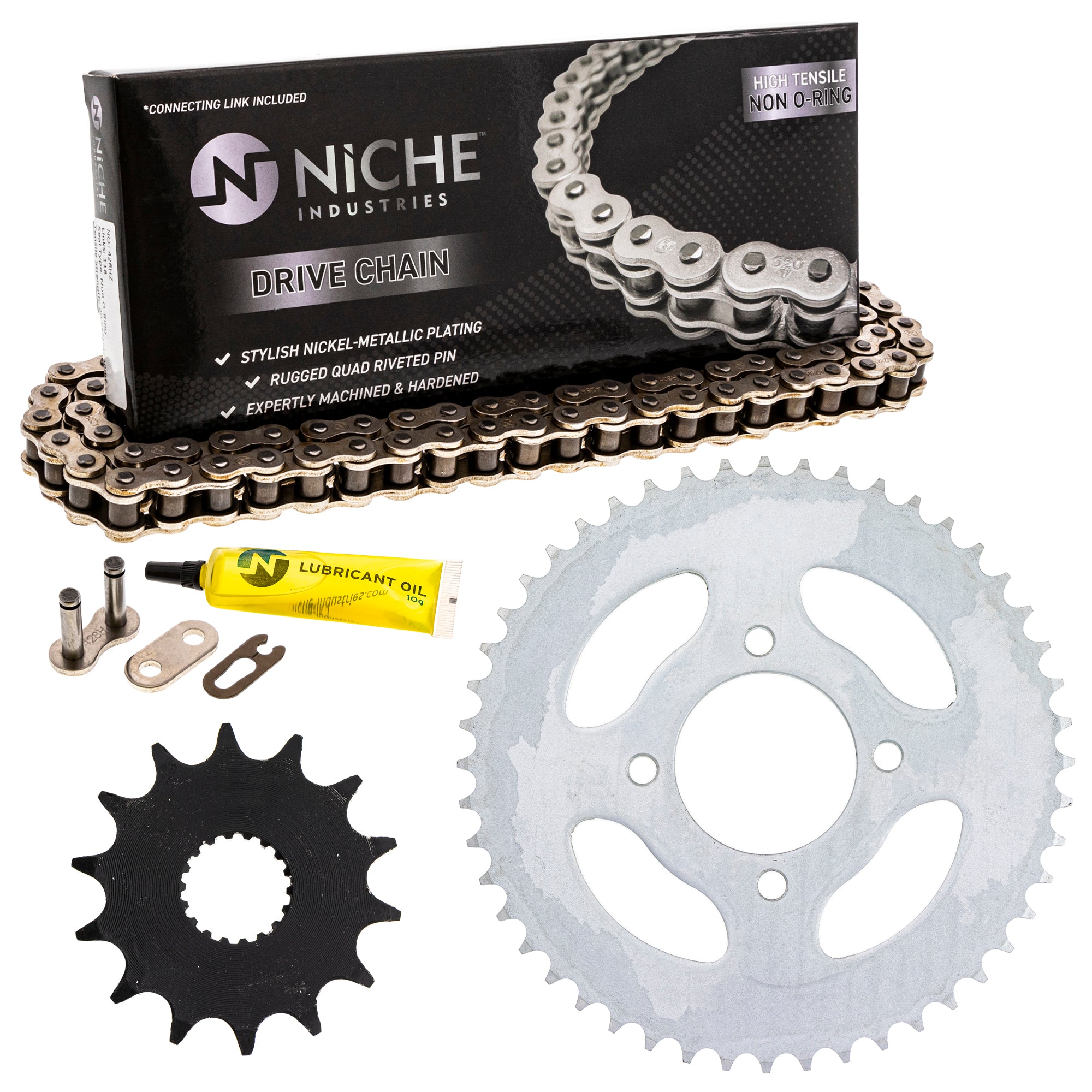 Drive Sprockets & Chain Kit for zOTHER Suzuki JT Sprocket RM125 NX125 KX80 KLX140L NICHE MK1003872