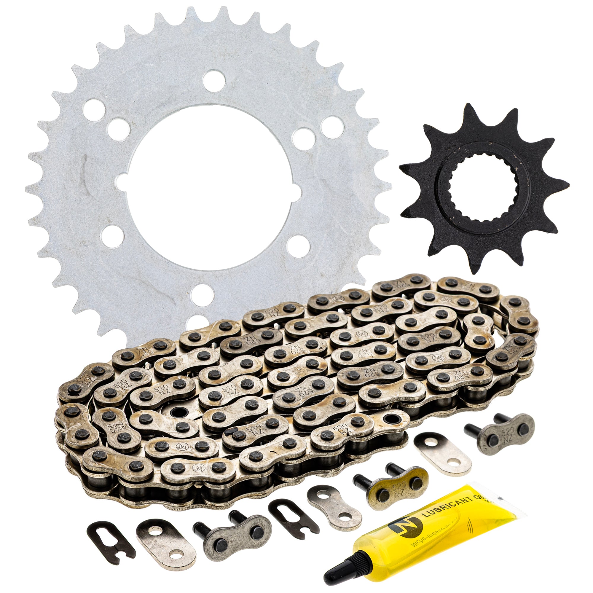 Drive Sprockets & Chain Kit for zOTHER Polaris JT Sprocket Trail 519-KCS0350K-K001 NICHE MK1003878