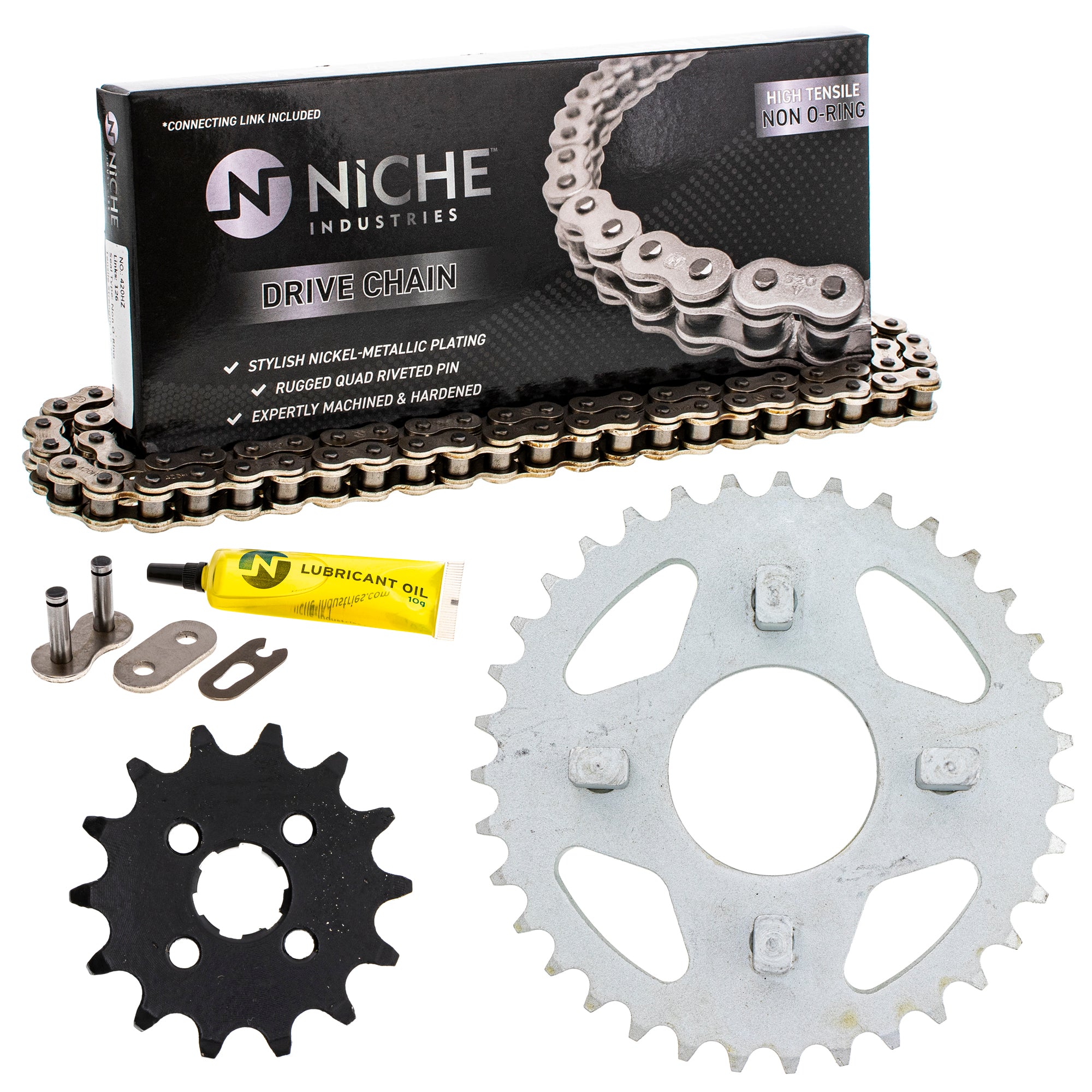 Drive Sprockets & Chain Kit for zOTHER Honda ATC70 40530-181-952 23800-040-010 NICHE MK1003962