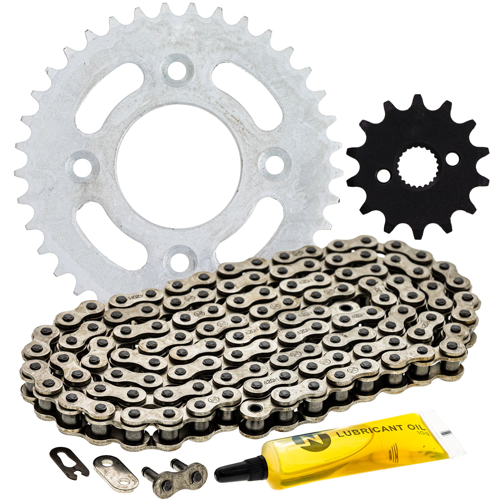 Drive Sprockets & Chain Kit for Honda XR50R 41201-GEL-700 41201-GEL-A80 40530-GE2-672 NICHE MK1003971
