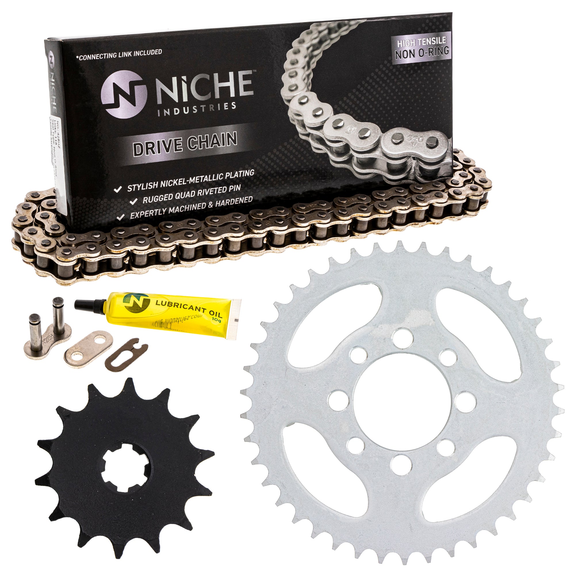 Drive Sprockets & Chain Kit for zOTHER Suzuki JT Sprocket RM80 405W3-KA8-505 27511-26400 NICHE MK1003983