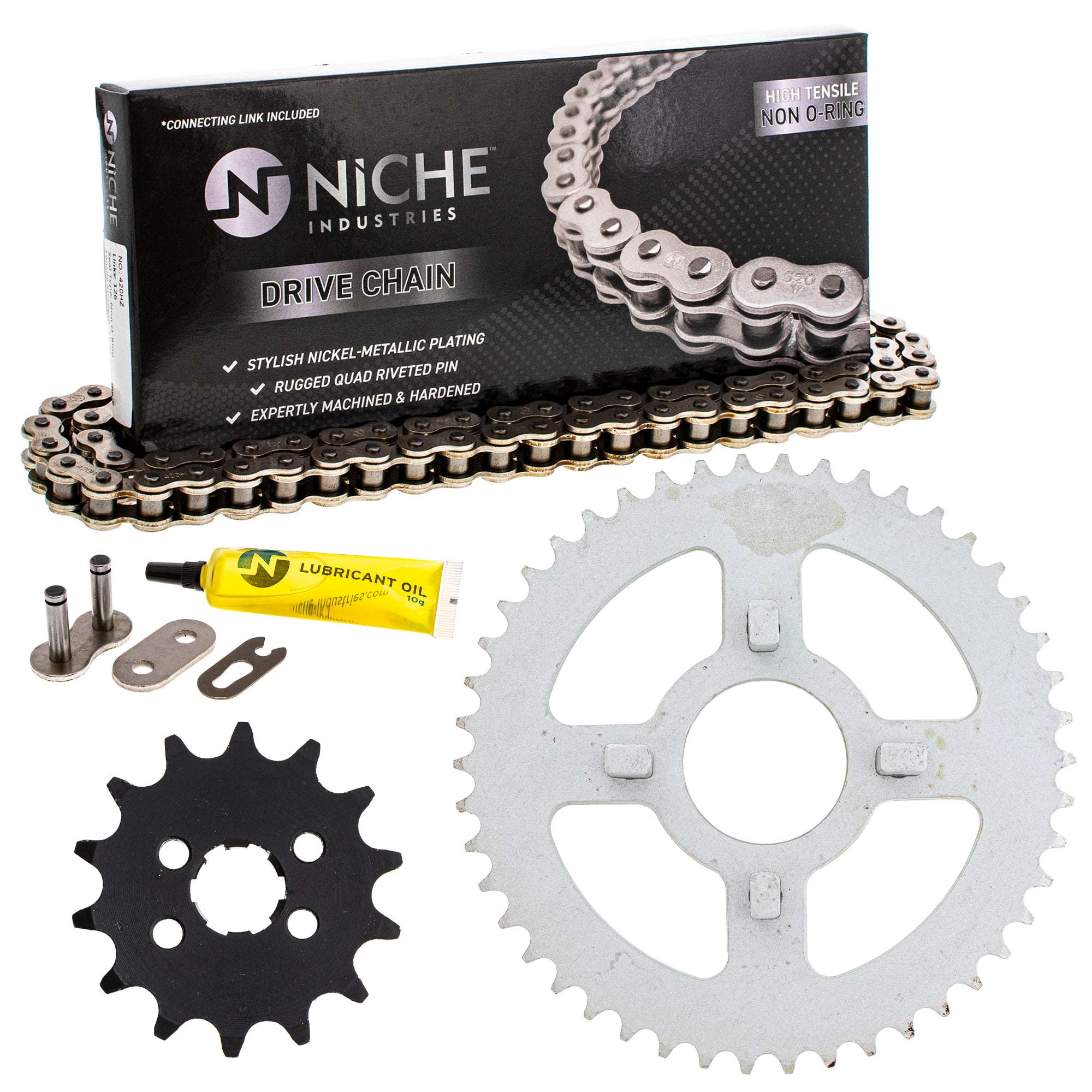 Drive Sprockets & Chain Kit for zOTHER JT Sprocket Honda XR80 XR75 23801-178-000 NICHE MK1004002