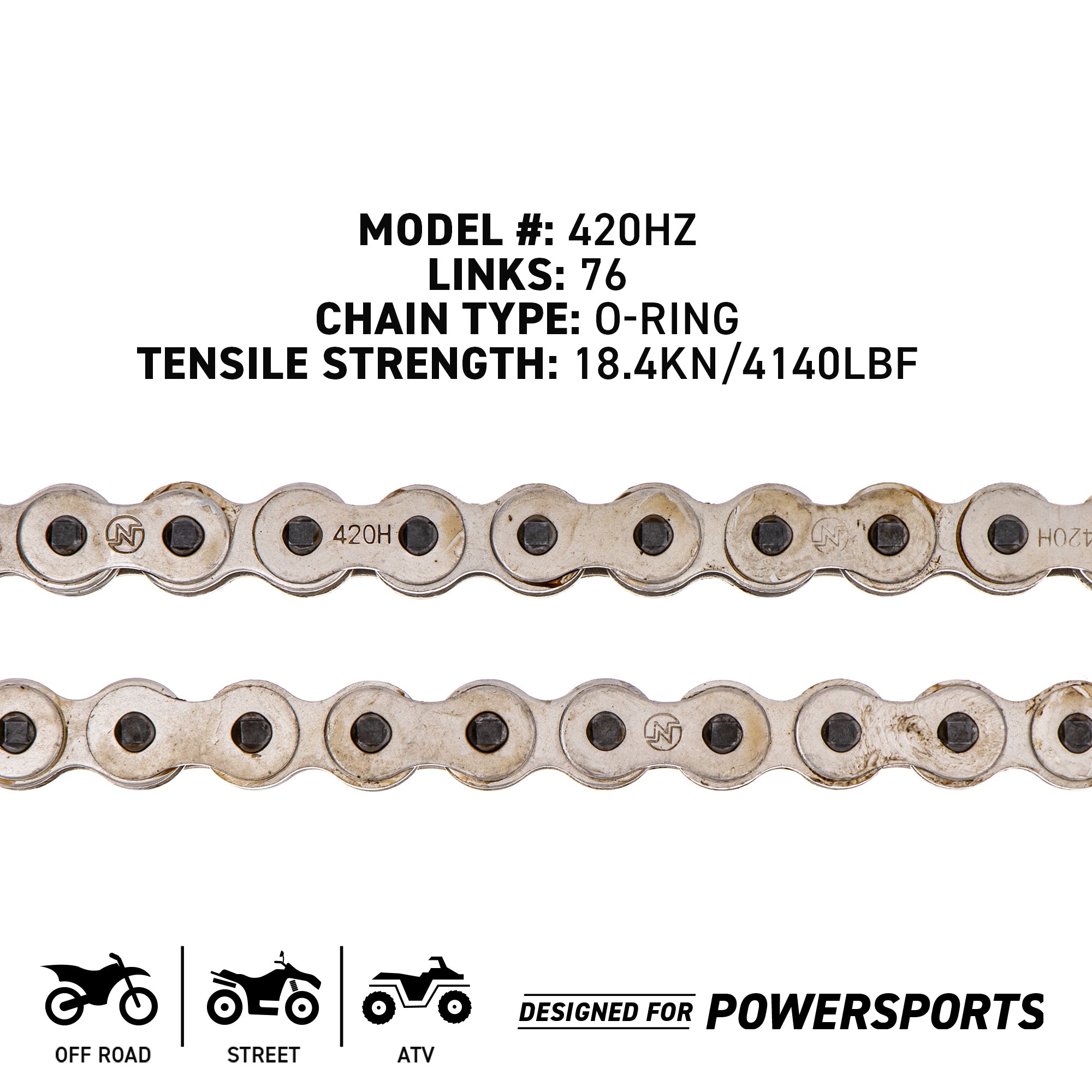 NICHE MK1004011 Drive Sprockets & Chain Kit for zOTHER Honda ATC70