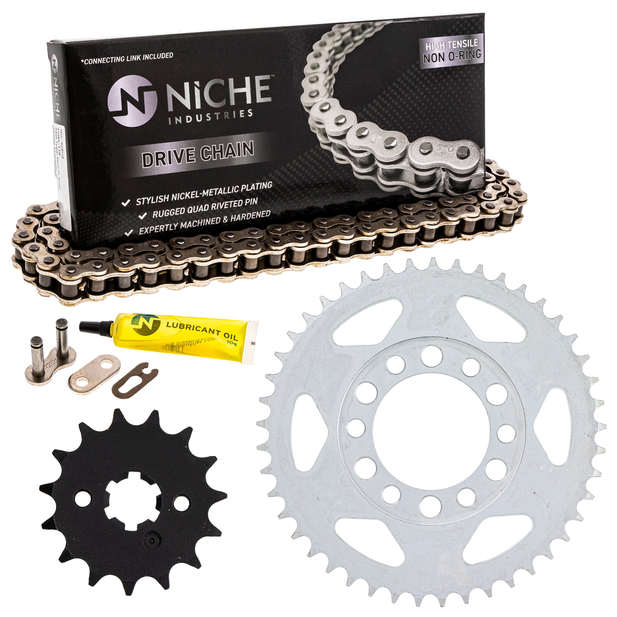 Drive Sprockets & Chain Kit for zOTHER Yamaha DT125 1KH-17460-00-00 94580-30114-00 NICHE MK1004015