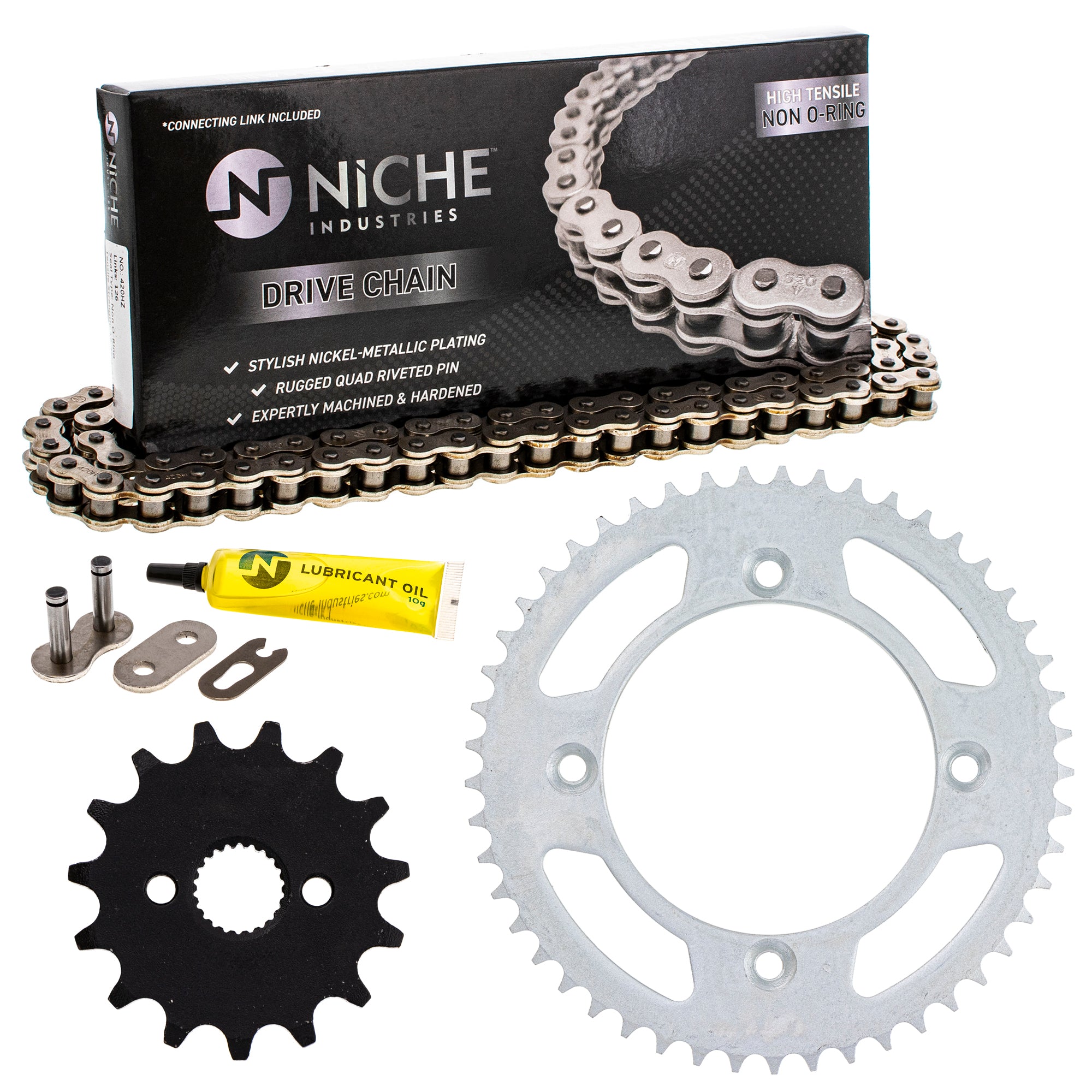 Drive Sprockets & Chain Kit for zOTHER JT Sprocket Honda Expert CR80R 41201-GBF-700 NICHE MK1004019