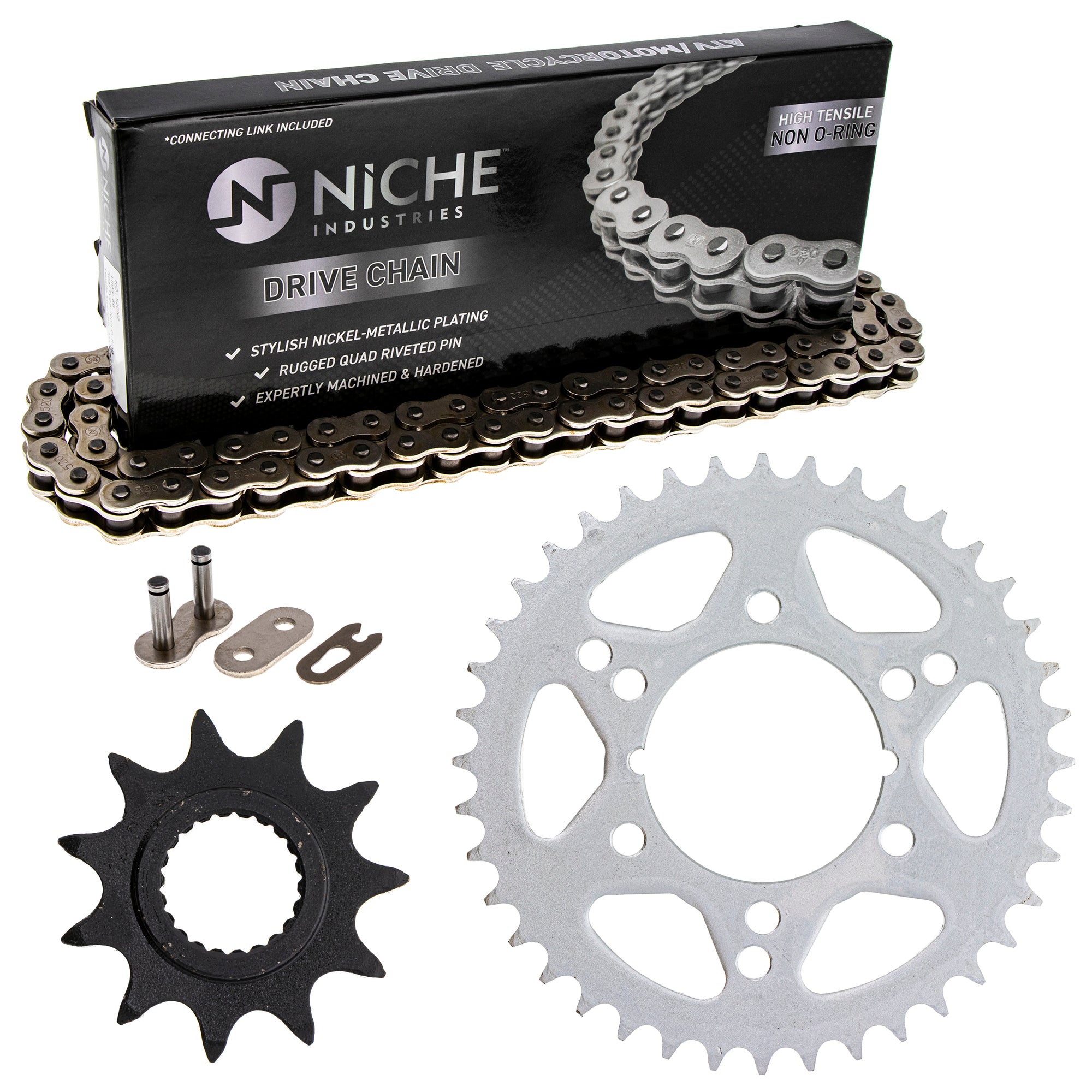 Drive Sprockets & Chain Kit for zOTHER Trail 519-KCS0493K-K001 NICHE MK1004021