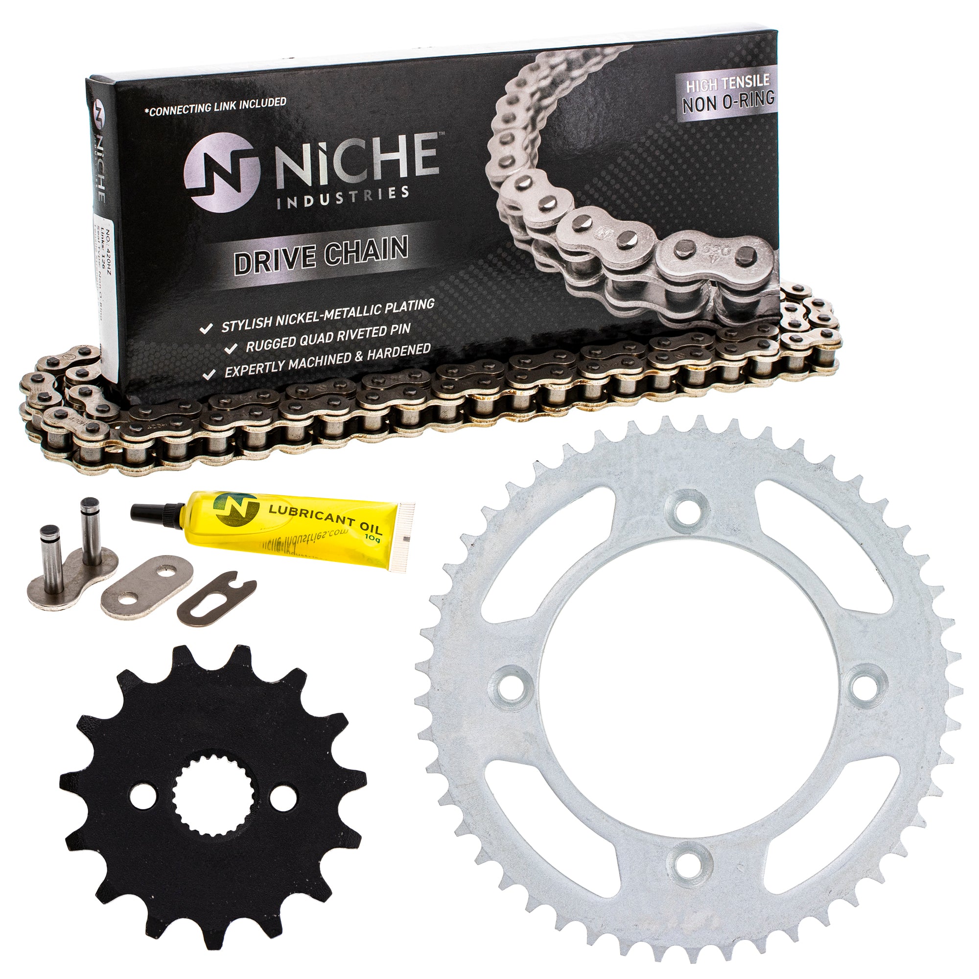 Drive Sprockets & Chain Kit for zOTHER JT Sprocket Honda CR80R 41201-GBF-700 41204-GS2-305 NICHE MK1004030