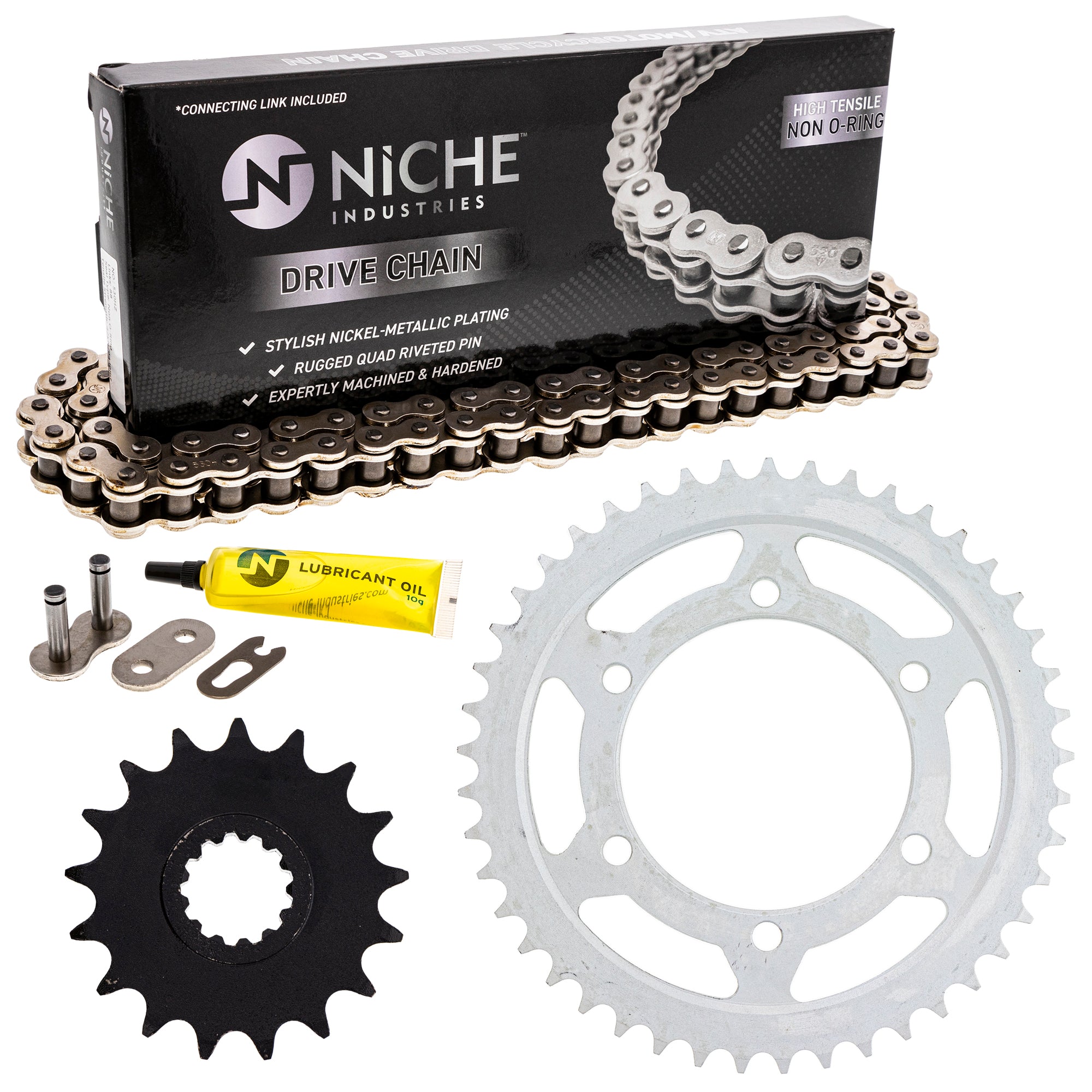 Drive Sprockets & Chain Kit for zOTHER Yamaha JT Sprocket FZ1 519-KCS0510K-K001 NICHE MK1004038