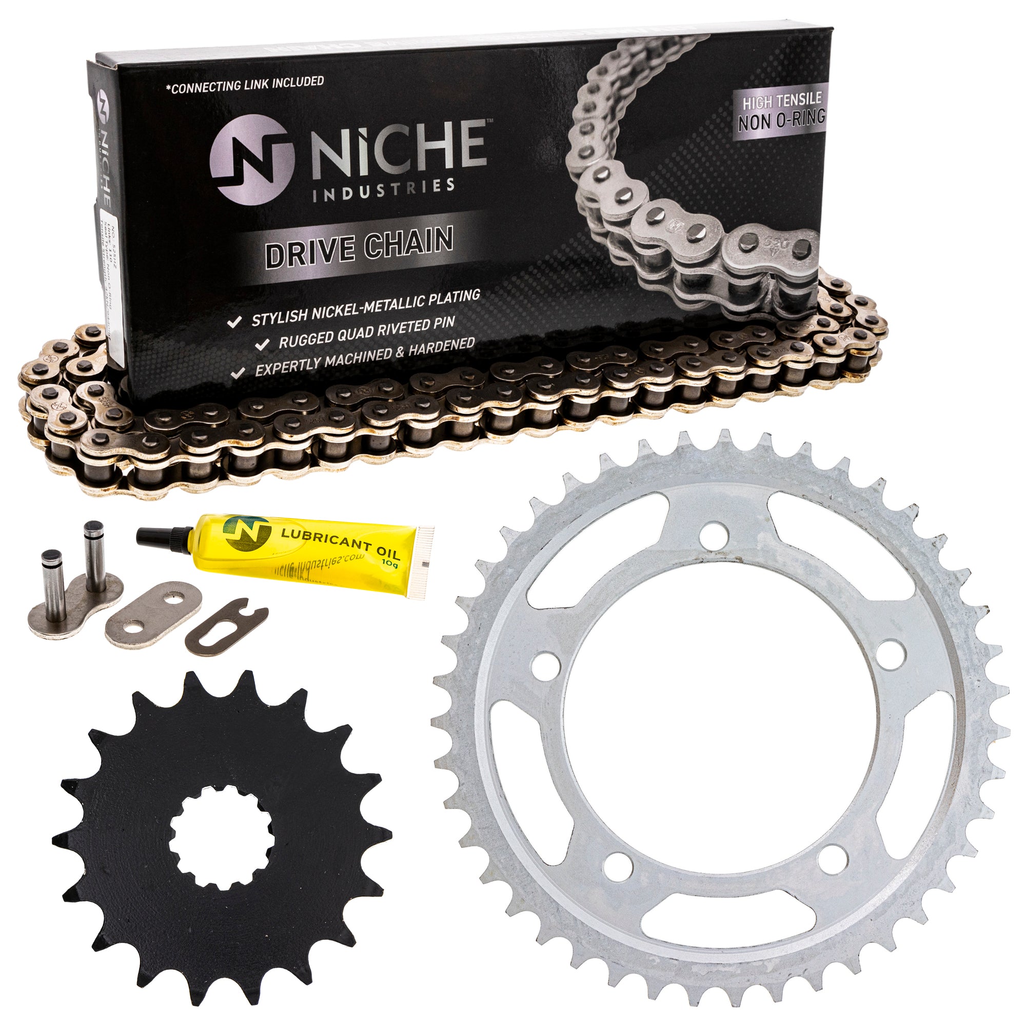 Drive Sprockets & Chain Kit for zOTHER Suzuki JT Sprocket Bonneville 519-KCS0516K-K001 NICHE MK1004044