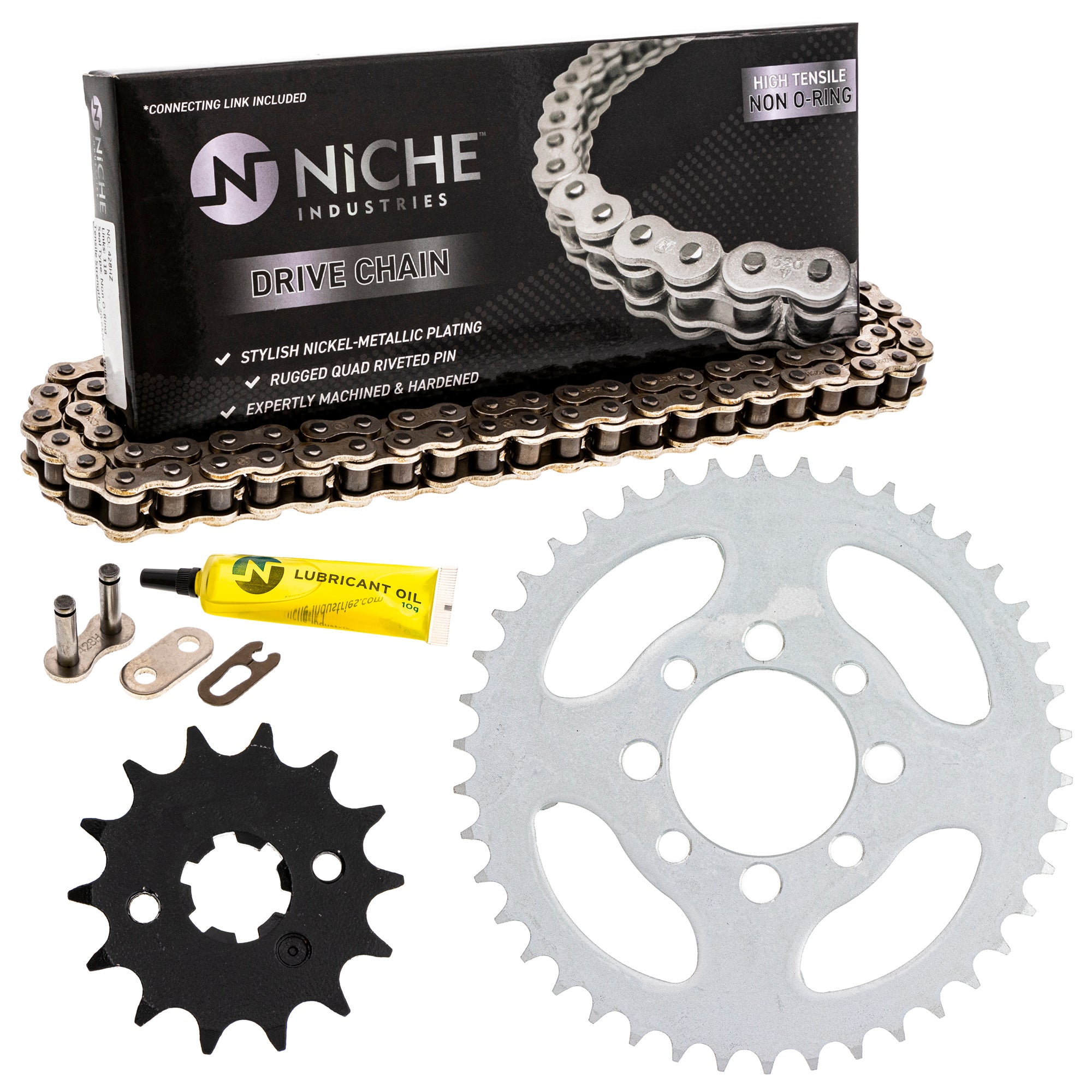 Drive Sprockets & Chain Kit for zOTHER Suzuki JT Sprocket G5 G4TR G3 64511-46030 NICHE MK1004049