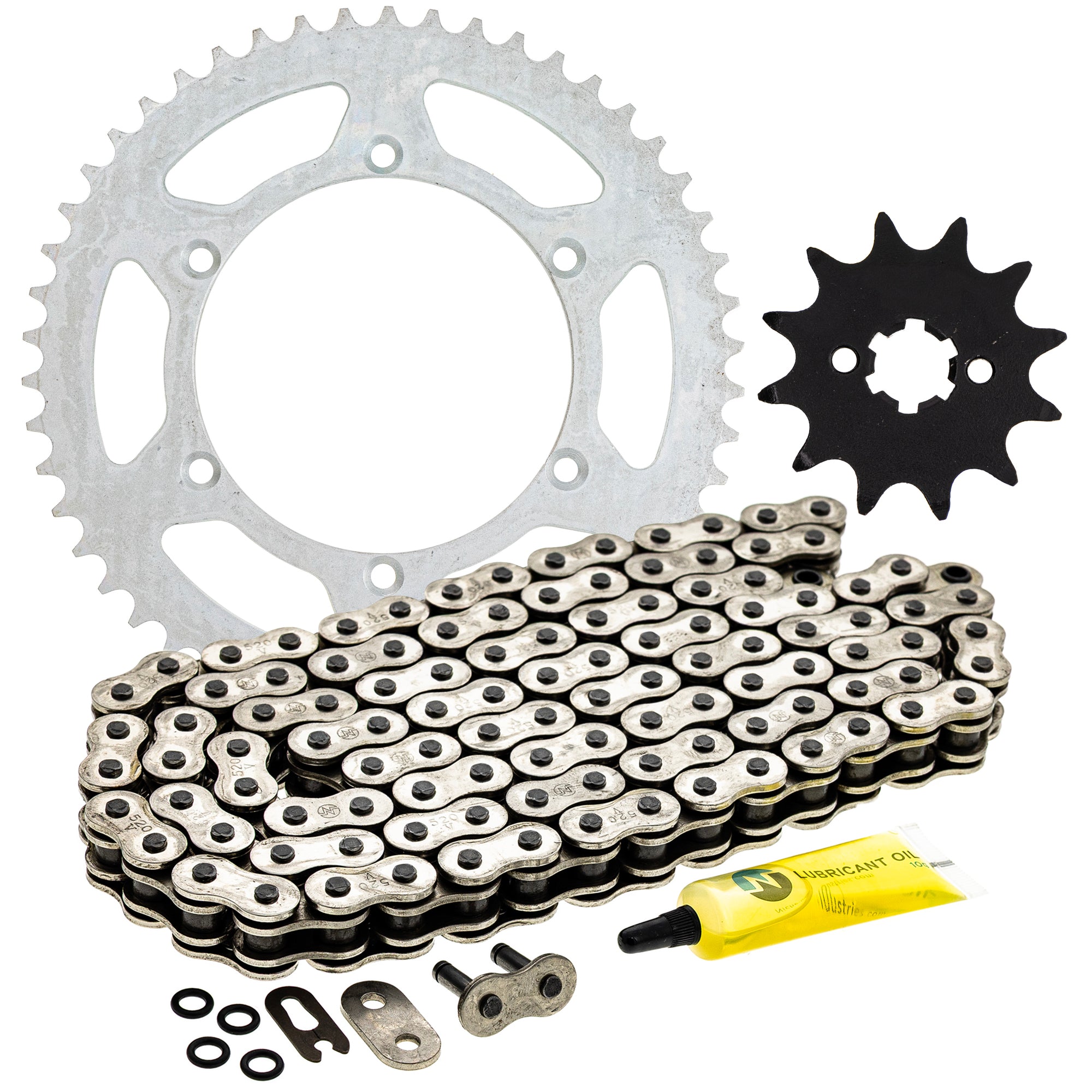 Drive Sprockets & Chain Kit for Kawasaki KX125 92057-0129 92057-0079 42041-1450 42041-1408 NICHE MK1004062