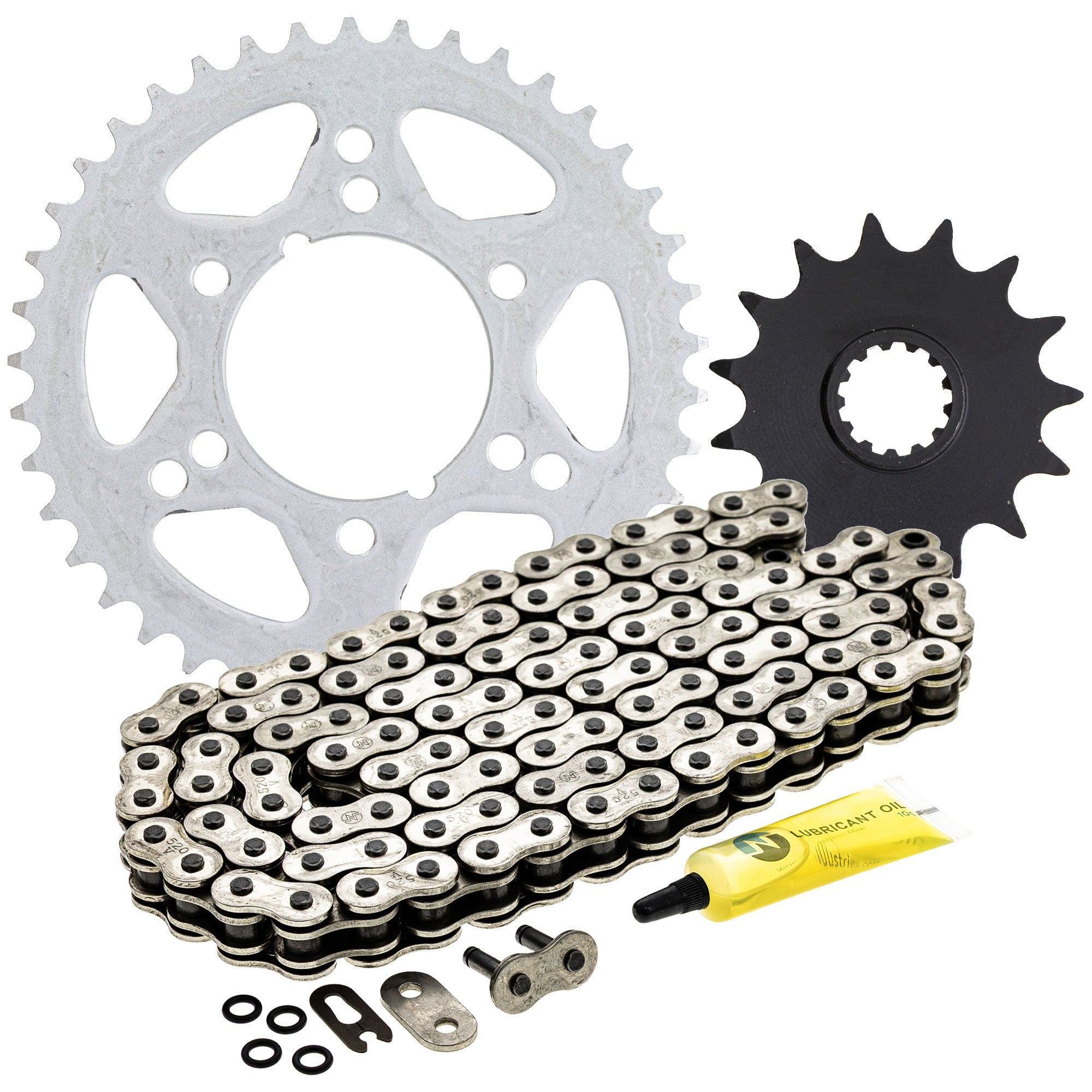 Drive Sprockets & Chain Kit for Kawasaki Ninja 92057-0129 92057-0647 92057-0191 92057-0174 NICHE MK1004095