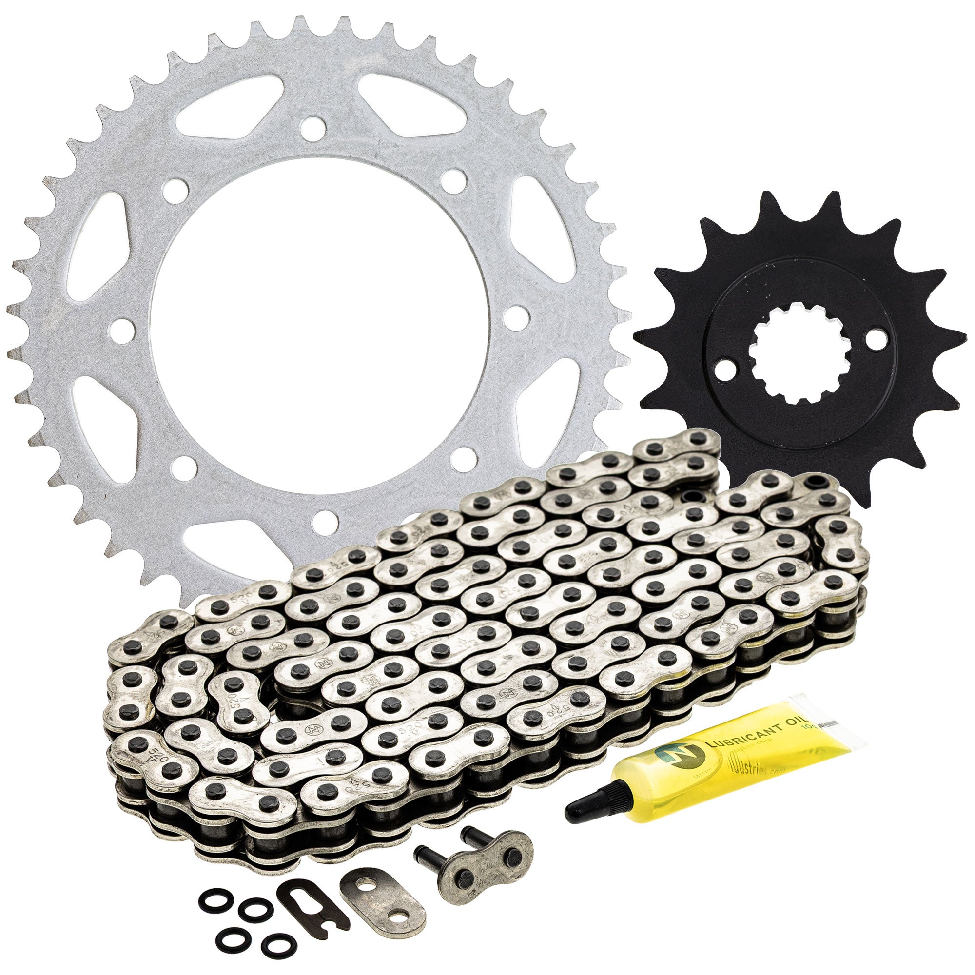 Drive Sprockets & Chain Kit for zOTHER Kawasaki KLX650 92057-0129 13144-1253 42041-1260 NICHE MK1004101
