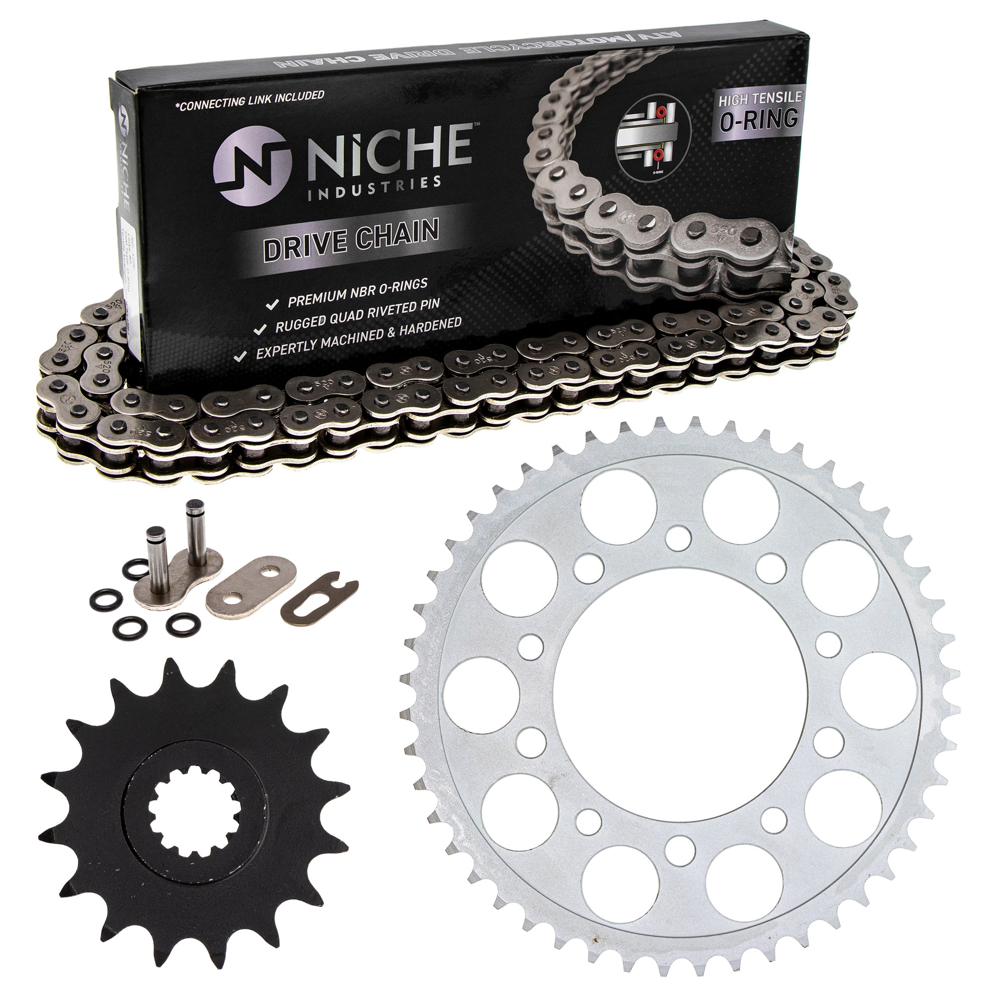 Drive Sprockets & Chain Kit for Yamaha YZF 5VX-17460-00-00 9Y581-92115-00 5EB-25448-20-00 NICHE MK1004194