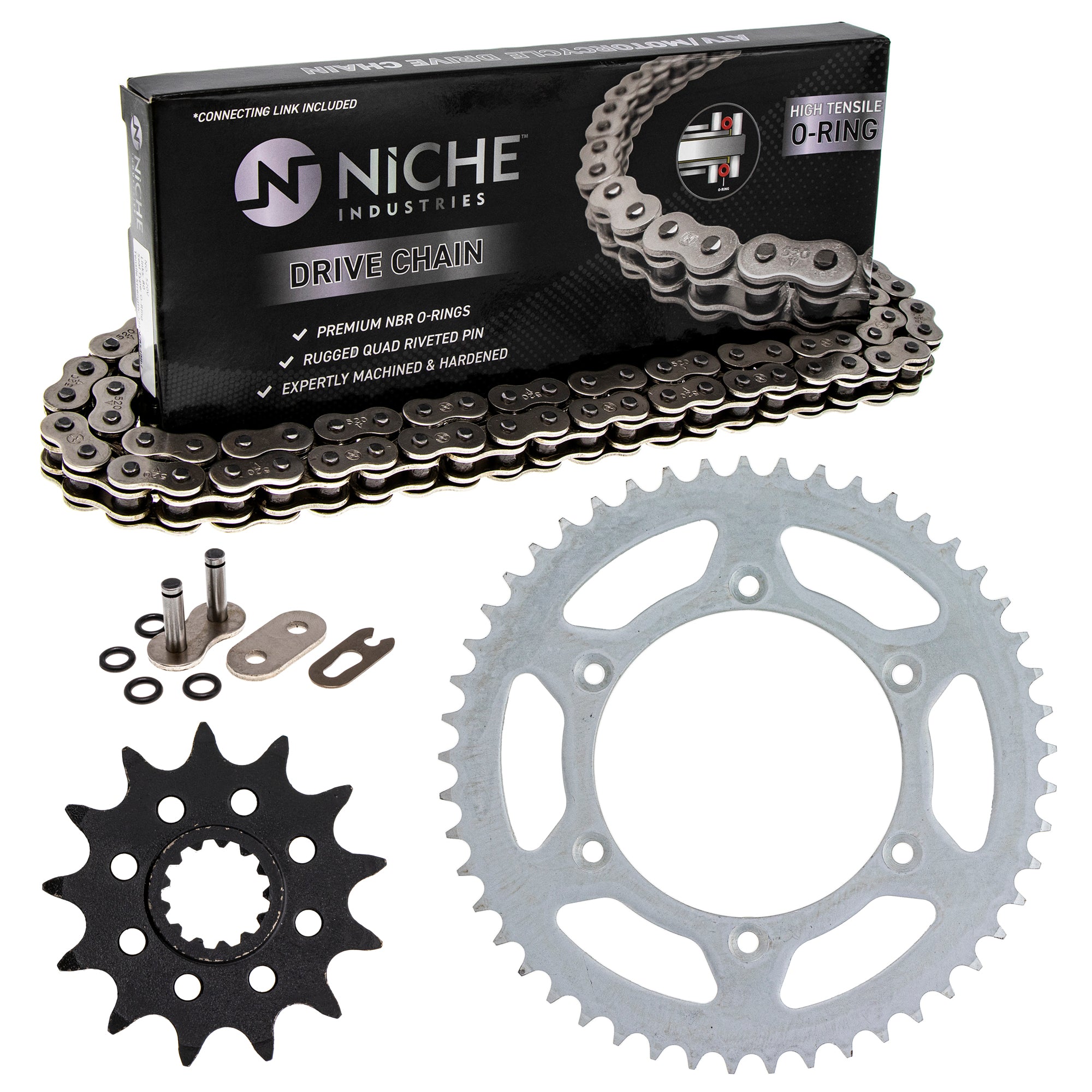 Drive Sprockets & Chain Kit for zOTHER Suzuki JT Sprocket RM250 27511-37F00 64511-28E00 NICHE MK1004204