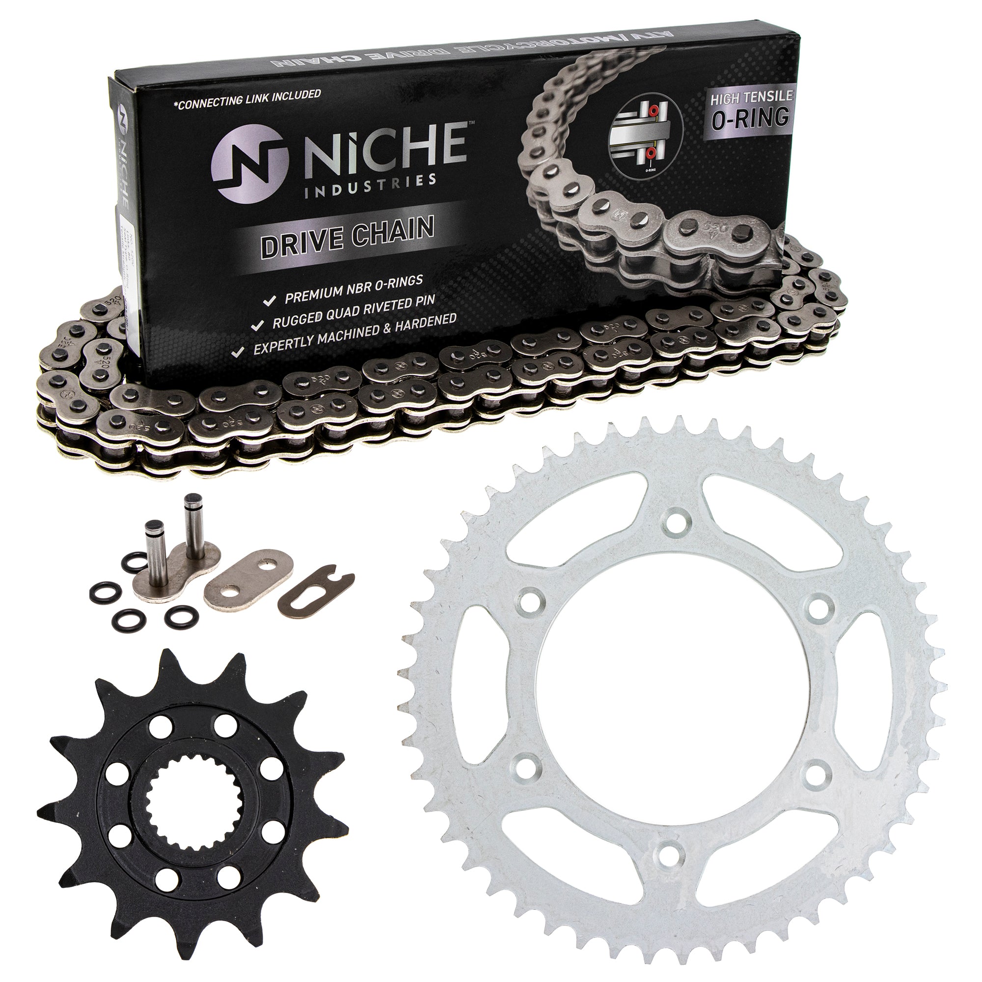 Drive Sprockets & Chain Kit for zOTHER JT Sprocket Honda CRF250R 41204-ML3-505 NICHE MK1004206
