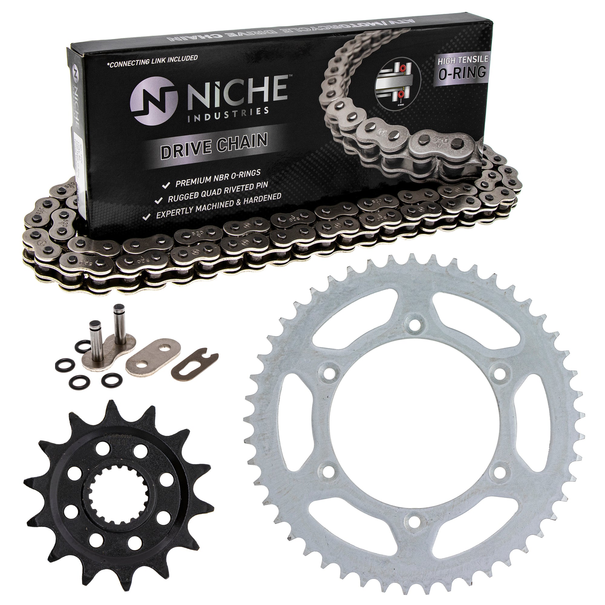 Drive Sprockets & Chain Kit for zOTHER Suzuki JT Sprocket RMZ450 64511-28E00 64511-00B01 NICHE MK1004207