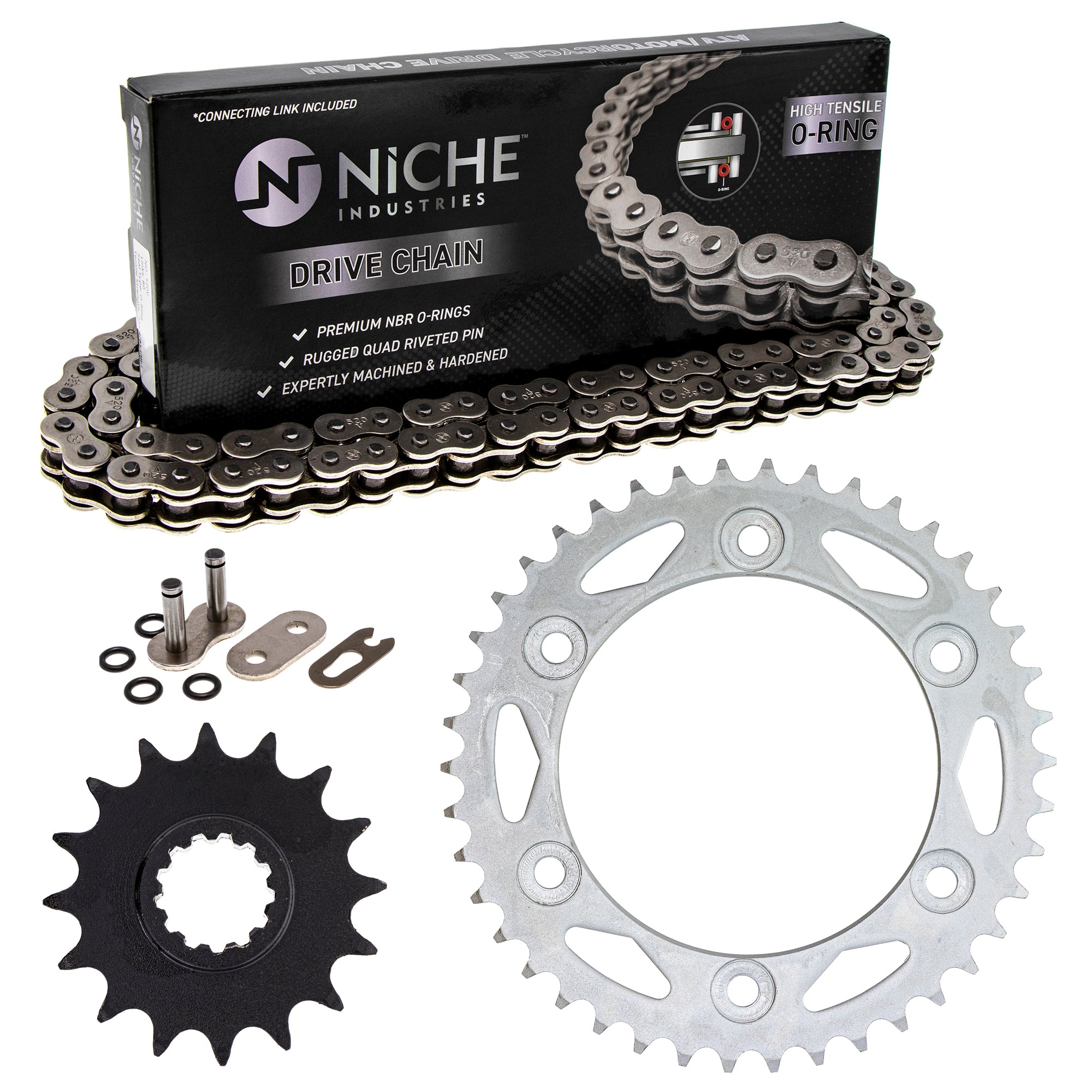 Drive Sprockets & Chain Kit for Honda CBR1000RR 40530-MEN-A32 40530-MEN-A31 40530-KZ4-J31 NICHE MK1004214