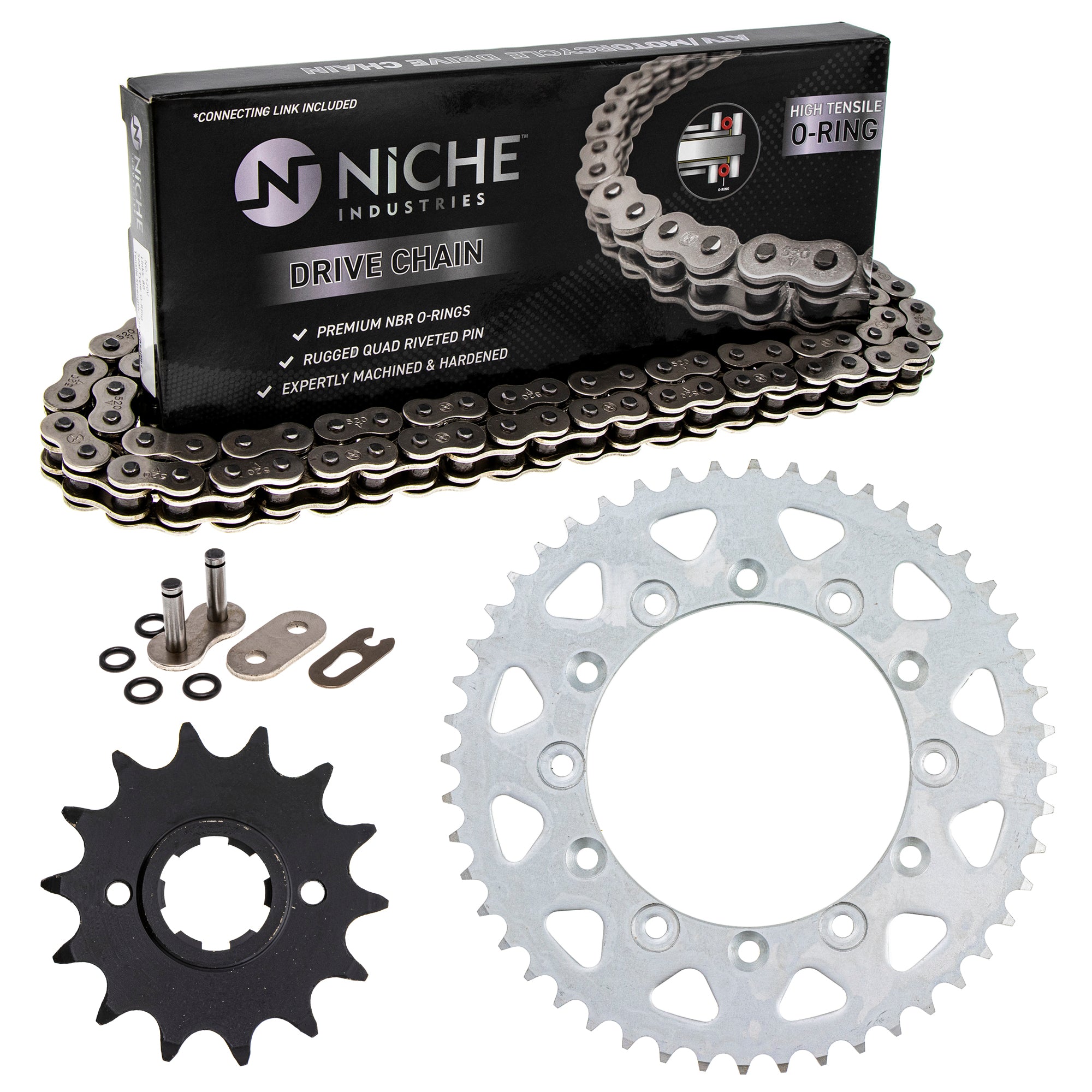 Drive Sprockets & Chain Kit for zOTHER JT Sprocket Honda XR500R XR500 23801-MK2-010 NICHE MK1004218