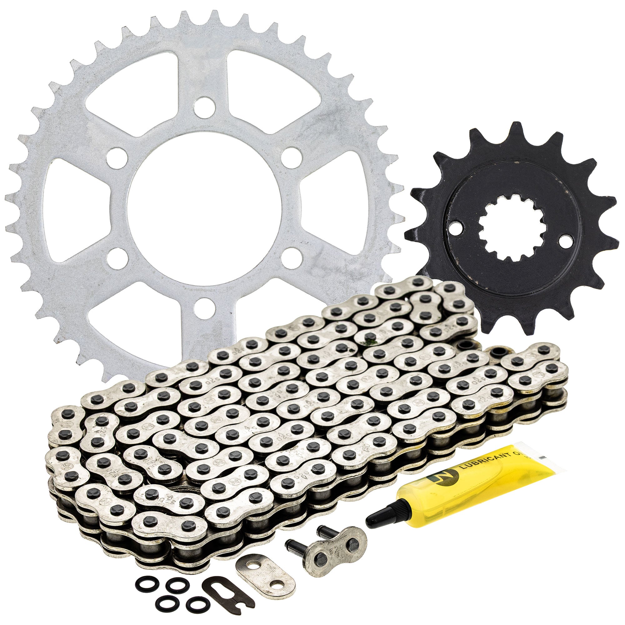 Drive Sprockets & Chain Kit for Kawasaki Ninja 42041-1556 92057-1400 92057-0136 92057-0117 NICHE MK1004229