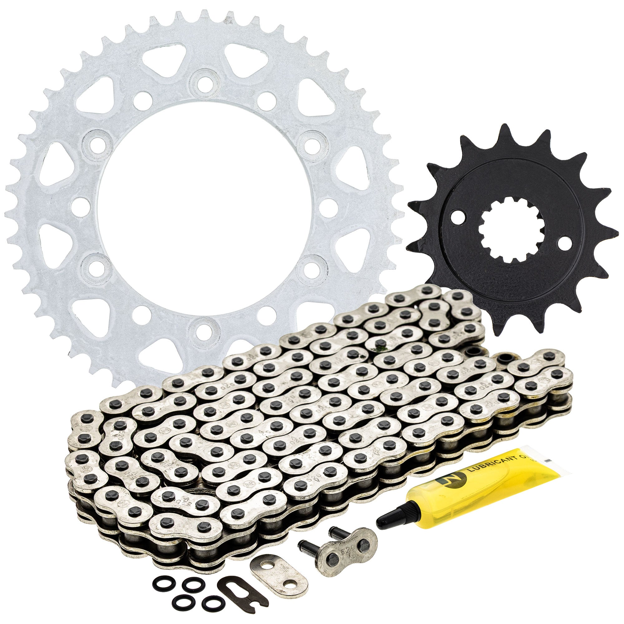 Drive Sprockets & Chain Kit for Yamaha Kawasaki YZF600R 94582-02108-00 92057-0136 NICHE MK1004241