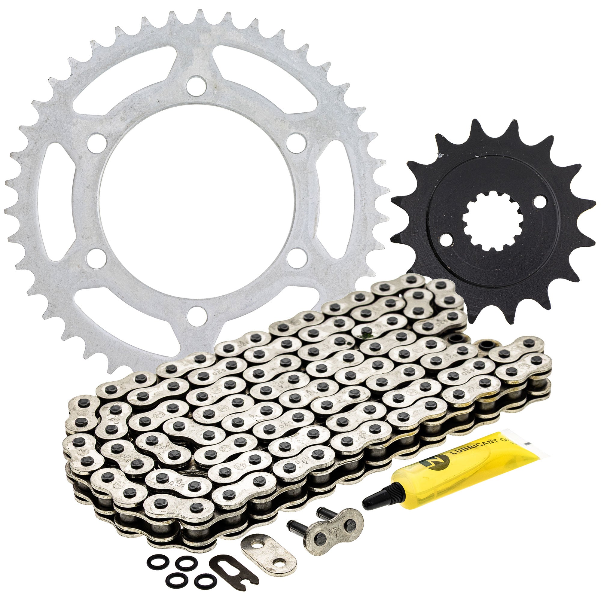 Drive Sprockets & Chain Kit for Kawasaki YZ250 XR400R XR250R XR200R 13144-1085 92057-0117 NICHE MK1004243
