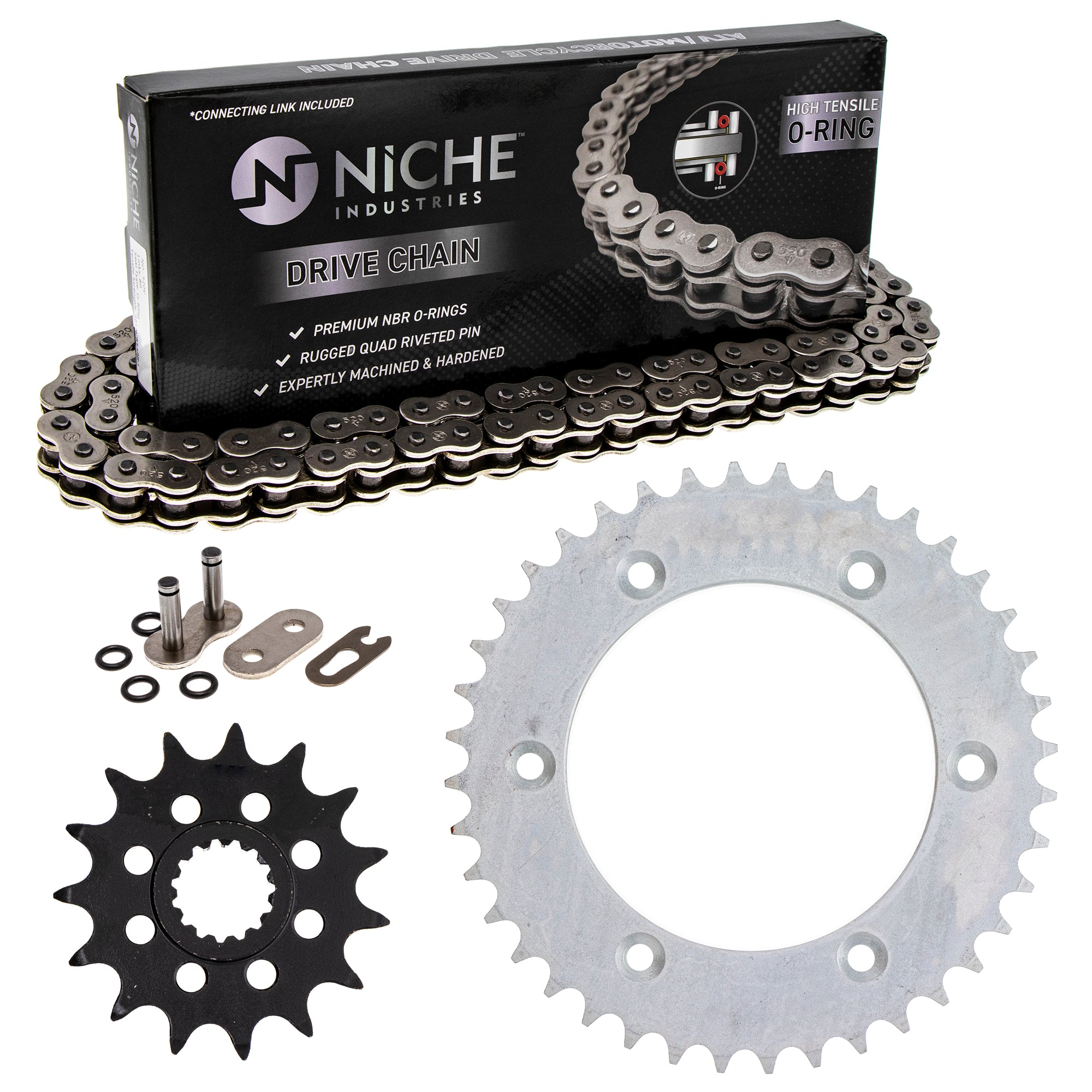 Drive Sprockets & Chain Kit for zOTHER KTM 520 250 200 125 5841005104004 58310151040 NICHE MK1004277