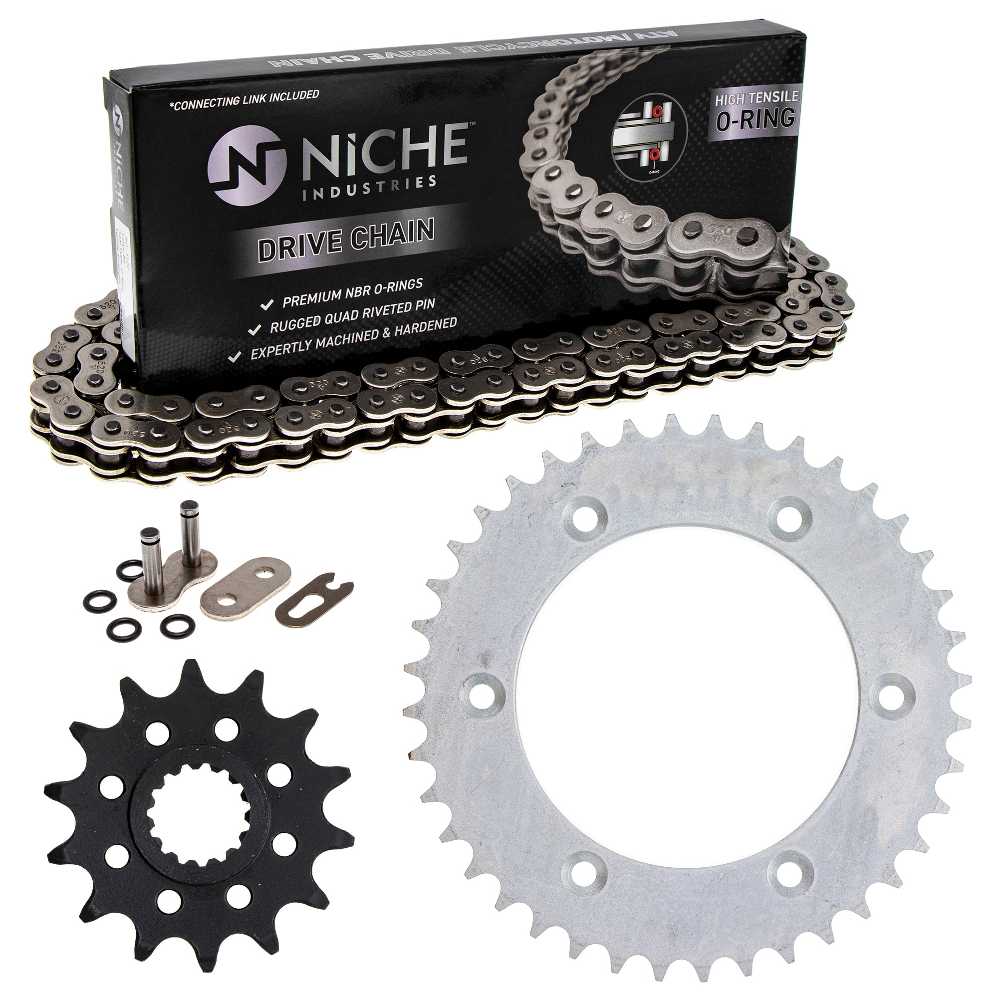 Drive Sprockets & Chain Kit for zOTHER KTM JT Sprocket 300 250 200 125 79233129014 NICHE MK1004288