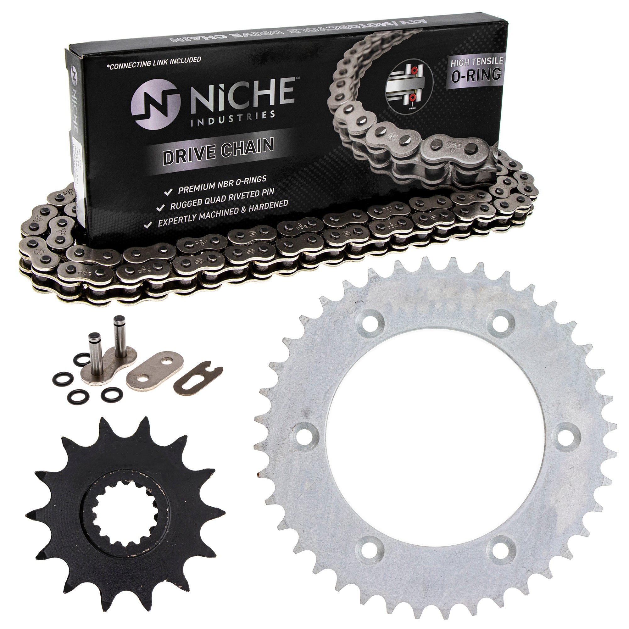 Drive Sprockets & Chain Kit for zOTHER KTM 625 5841005104004 58310151040 58033029014 NICHE MK1004296
