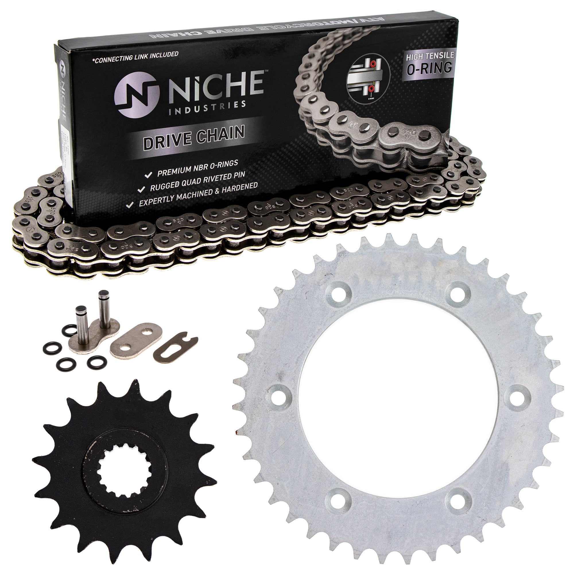 Drive Sprockets & Chain Kit for zOTHER KTM 690 620 5841005104004 58310151040 58033029116 NICHE MK1004302