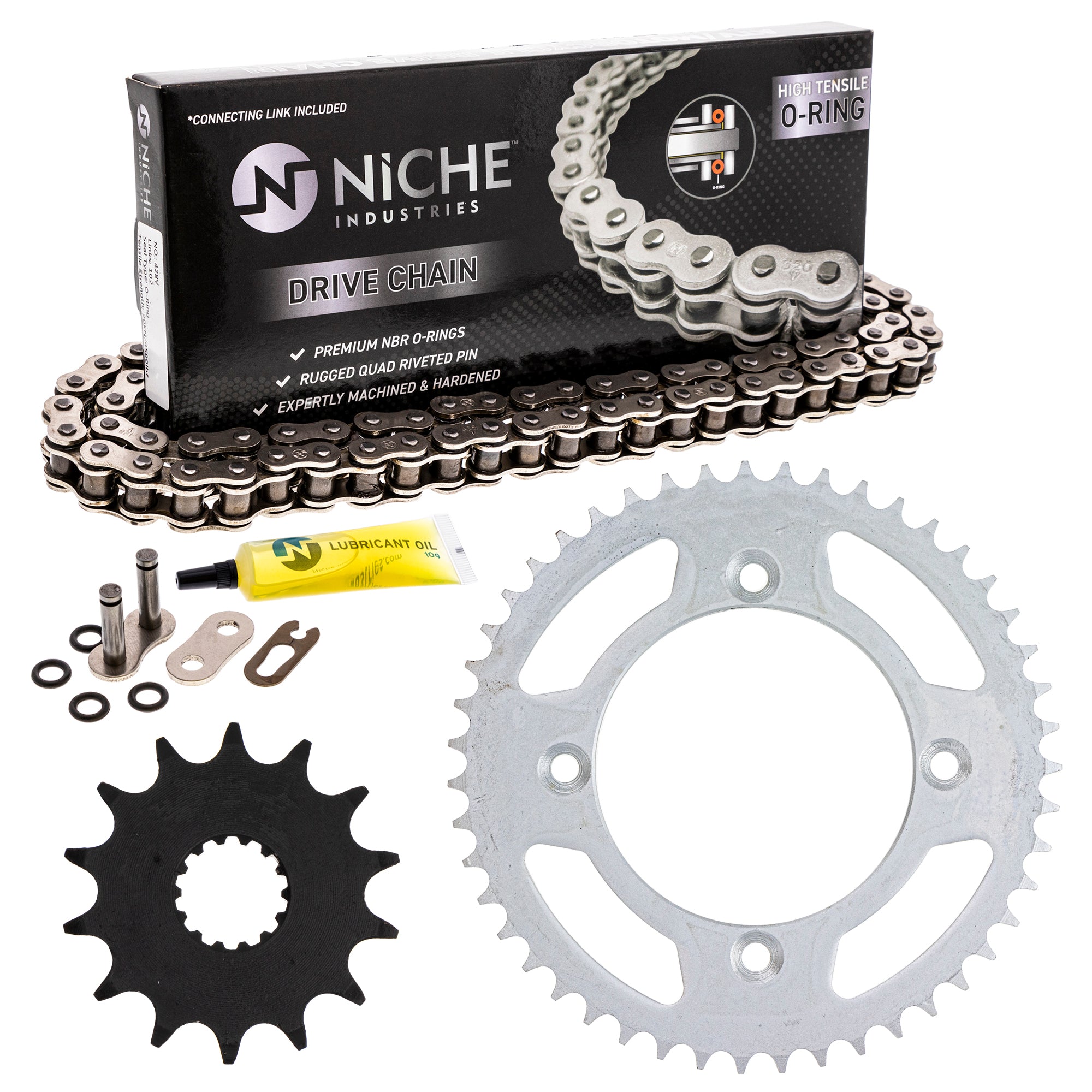 Drive Sprockets & Chain Kit for zOTHER Yamaha YZ85 ES-25447-10-00 9Y582-43117-00 NICHE MK1004315