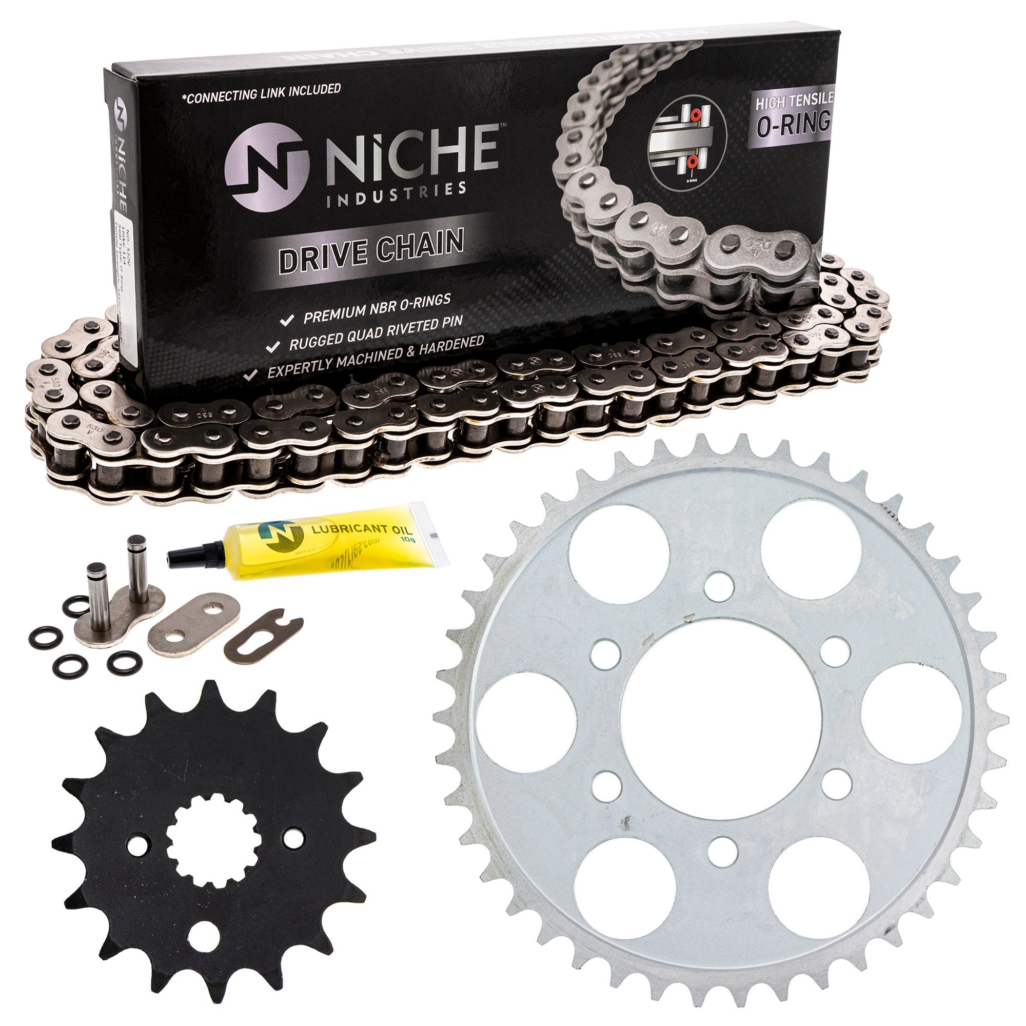 Drive Sprockets & Chain Kit for zOTHER ZZR600 Super Ninja Magna 519-KCS0815K-K001 NICHE MK1004343