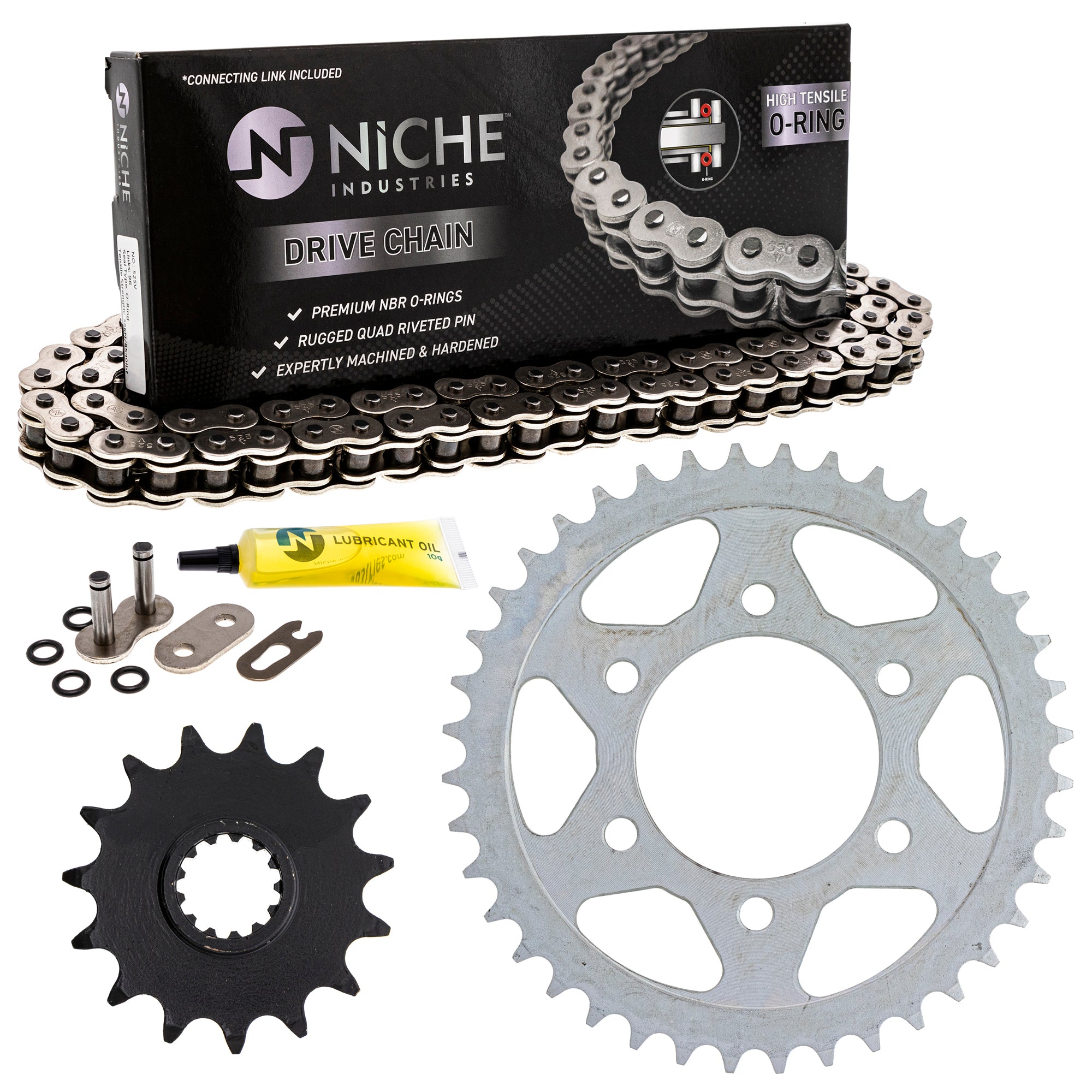 Drive Sprockets & Chain Kit for zOTHER Kawasaki JT Sprocket ZZR600 Ninja 519-KCS0844K-K001 NICHE MK1004372