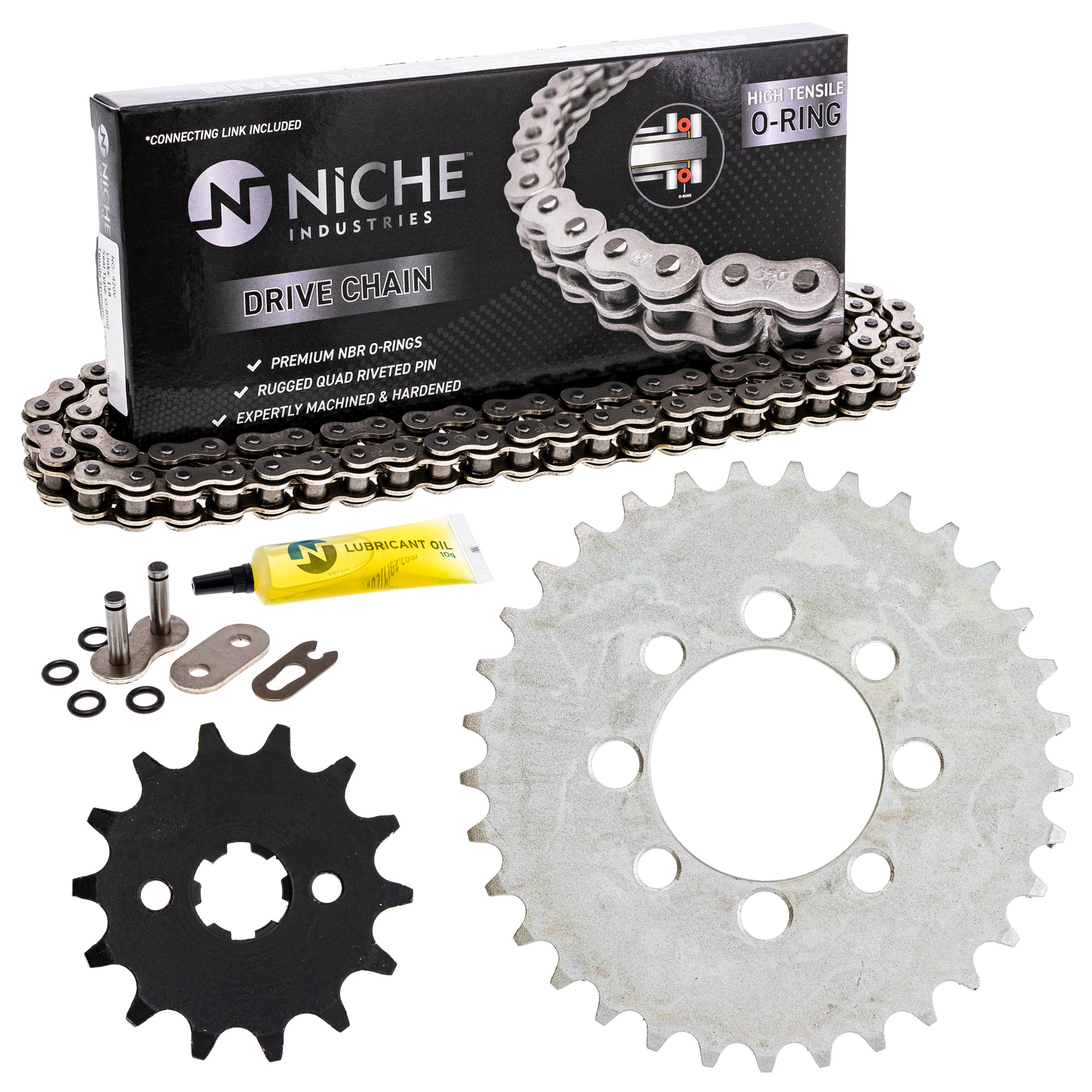 Drive Sprockets & Chain Kit for zOTHER Kawasaki JT Sprocket KLX110 DRZ110 405W3-GB2-505 NICHE MK1004382