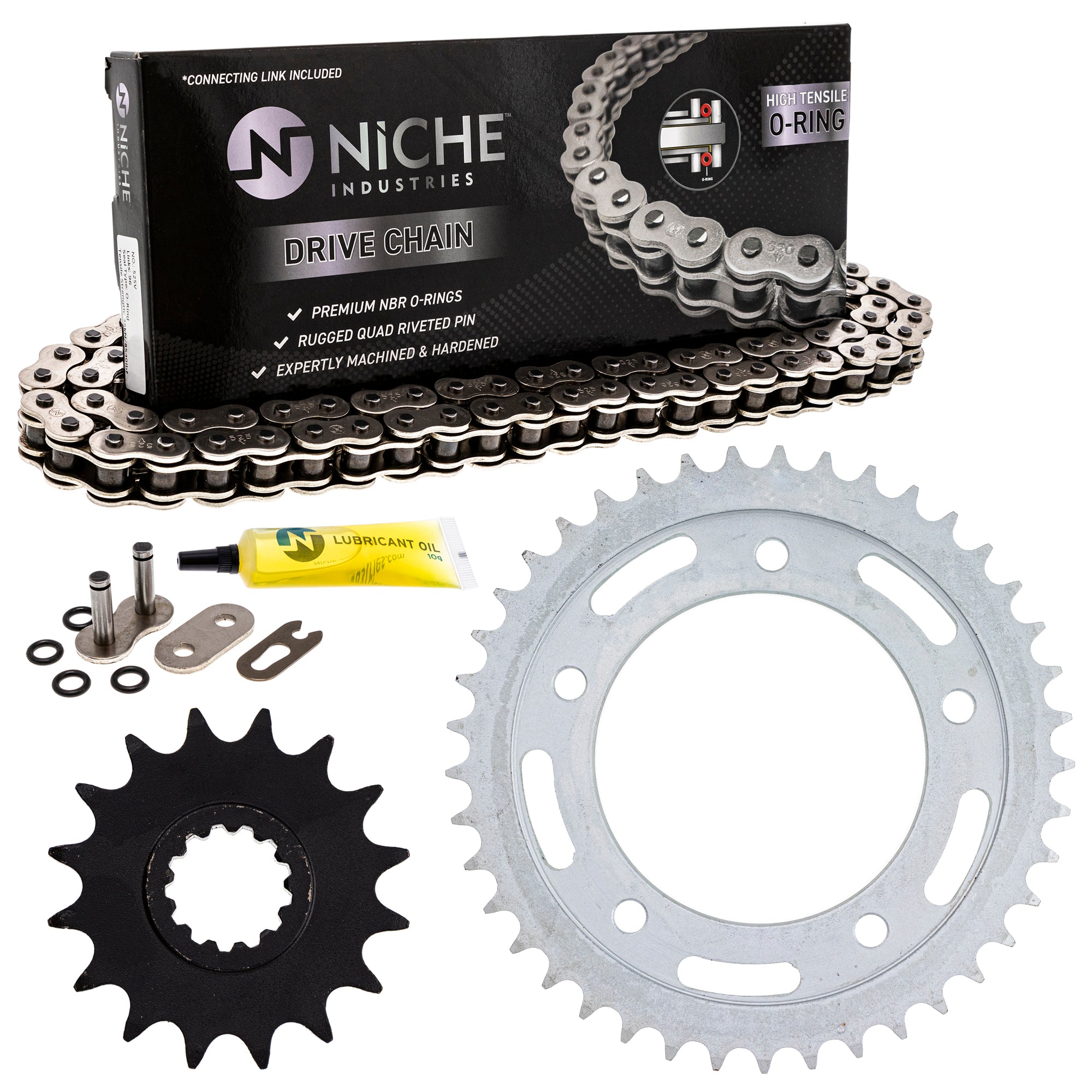 Drive Sprockets & Chain Kit for zOTHER YZF 519-KCS0866K-K001 NICHE MK1004394