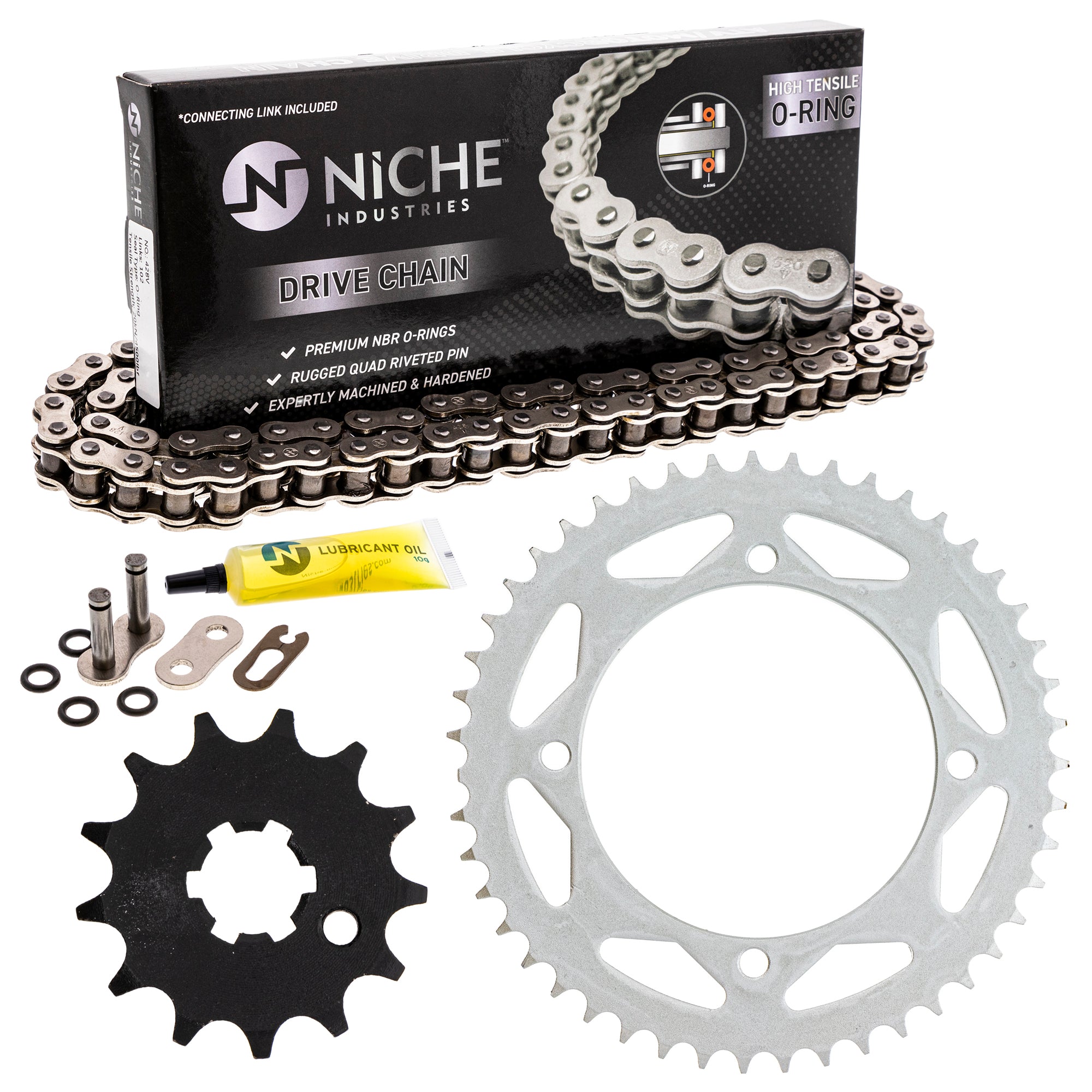 Drive Sprockets & Chain Kit for zOTHER Kawasaki RM65 KX65 13144-0564 94504-28110-00 NICHE MK1004399
