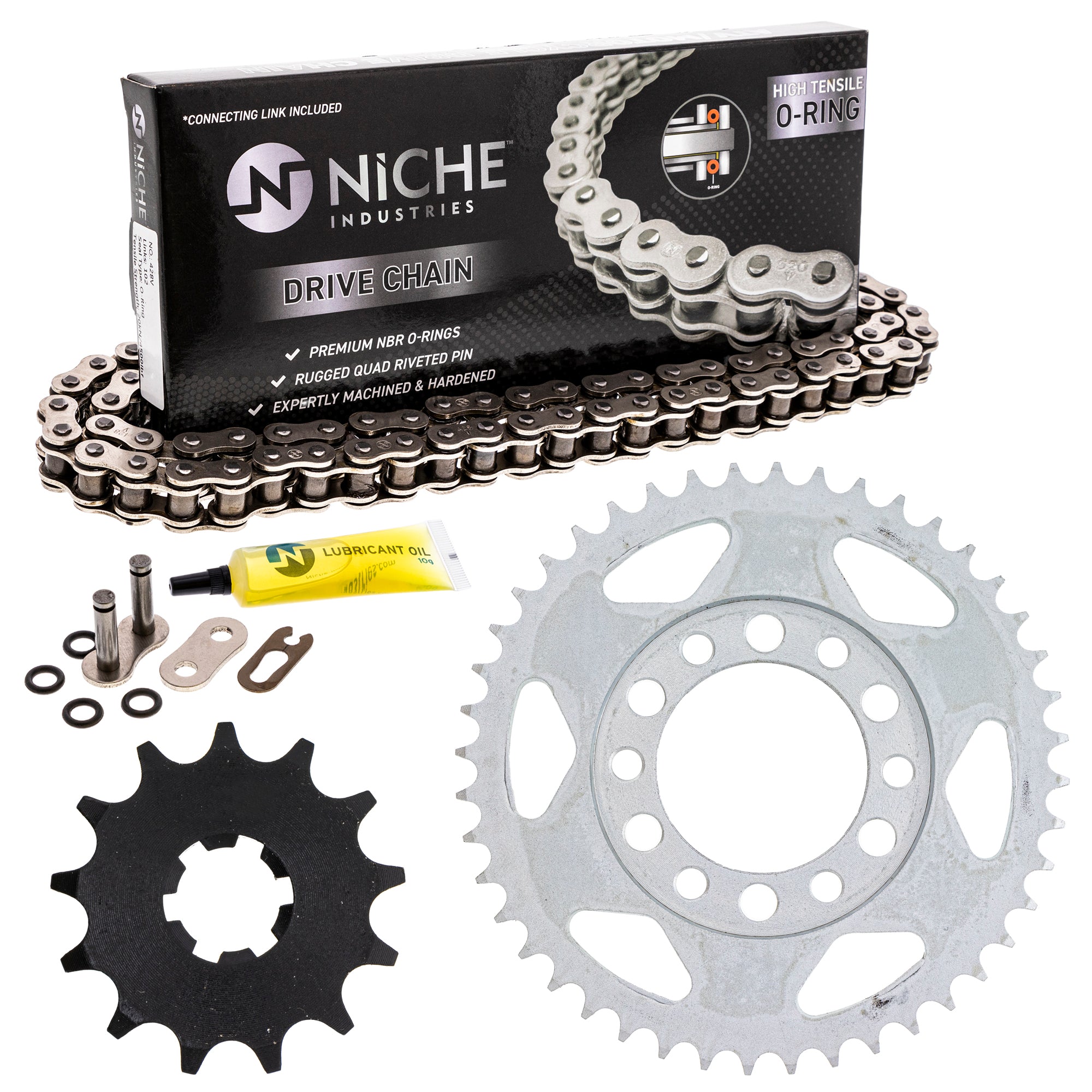 Drive Sprockets & Chain Kit for zOTHER Suzuki JT Sprocket YZ80 4V1-25444-10-00 27511-20401 NICHE MK1004400