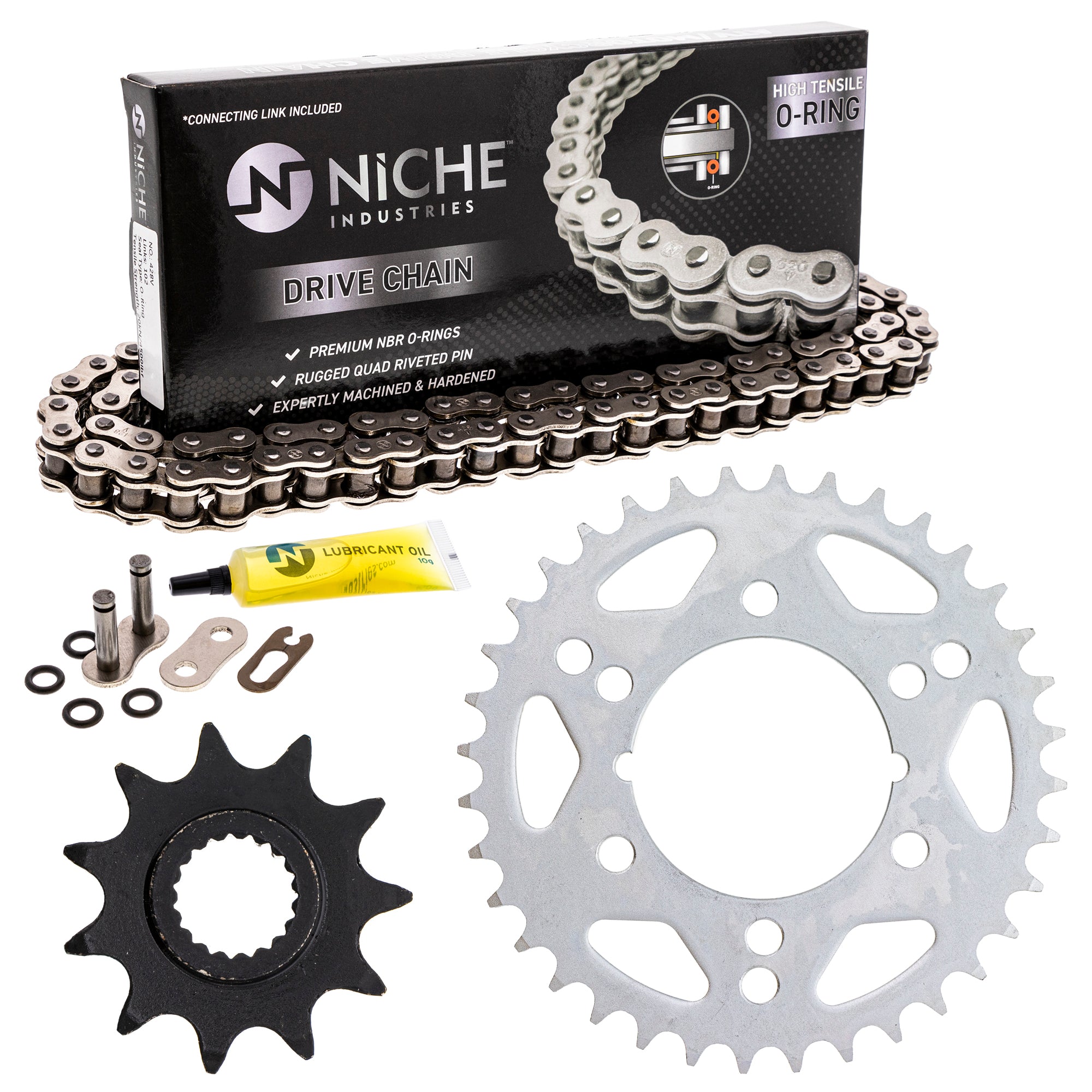 Drive Sprockets & Chain Kit for zOTHER Polaris JT Sprocket Trail Scrambler NICHE MK1004402