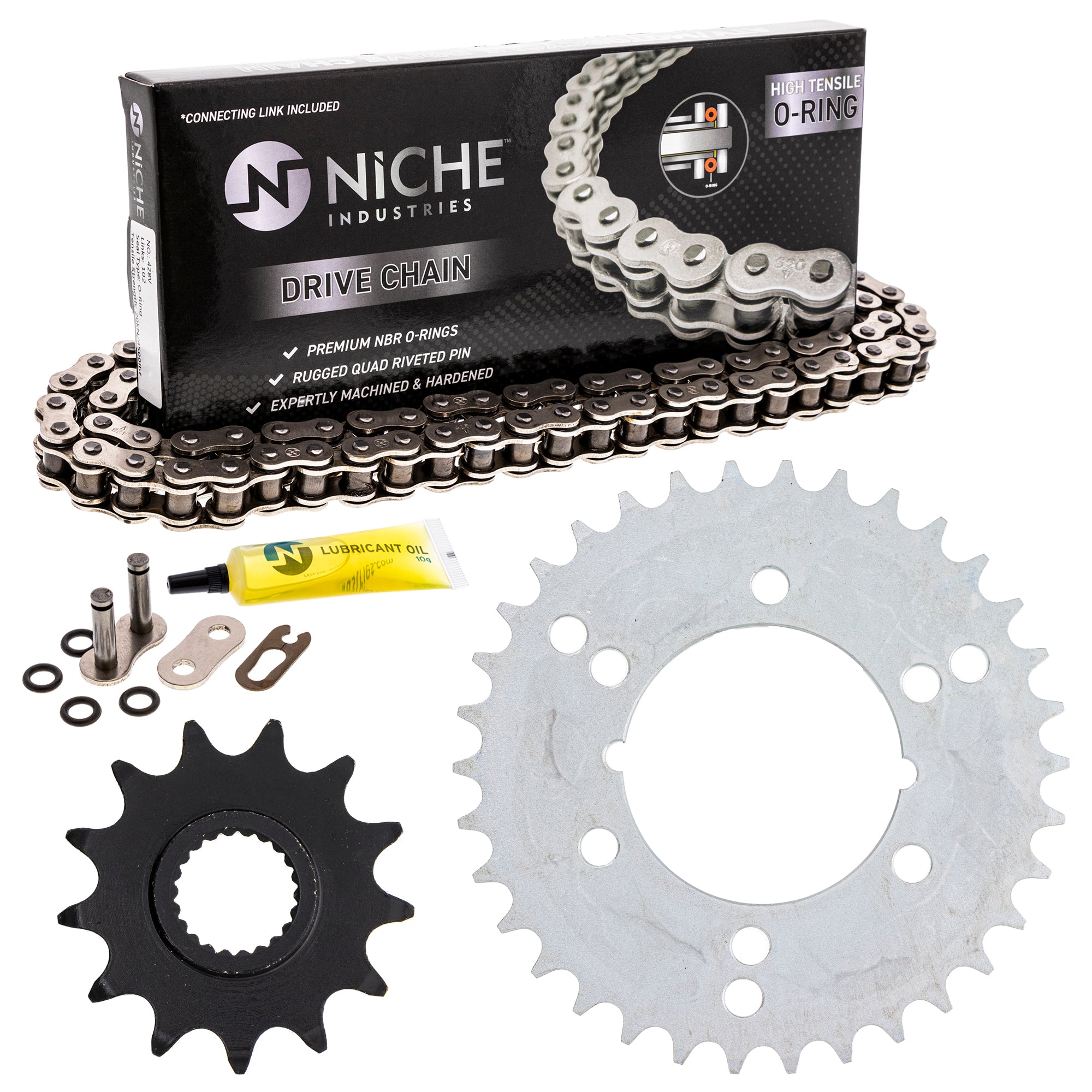 Drive Sprockets & Chain Kit for zOTHER Polaris JT Sprocket Xpress Xplorer Trail Sportsman NICHE MK1004406