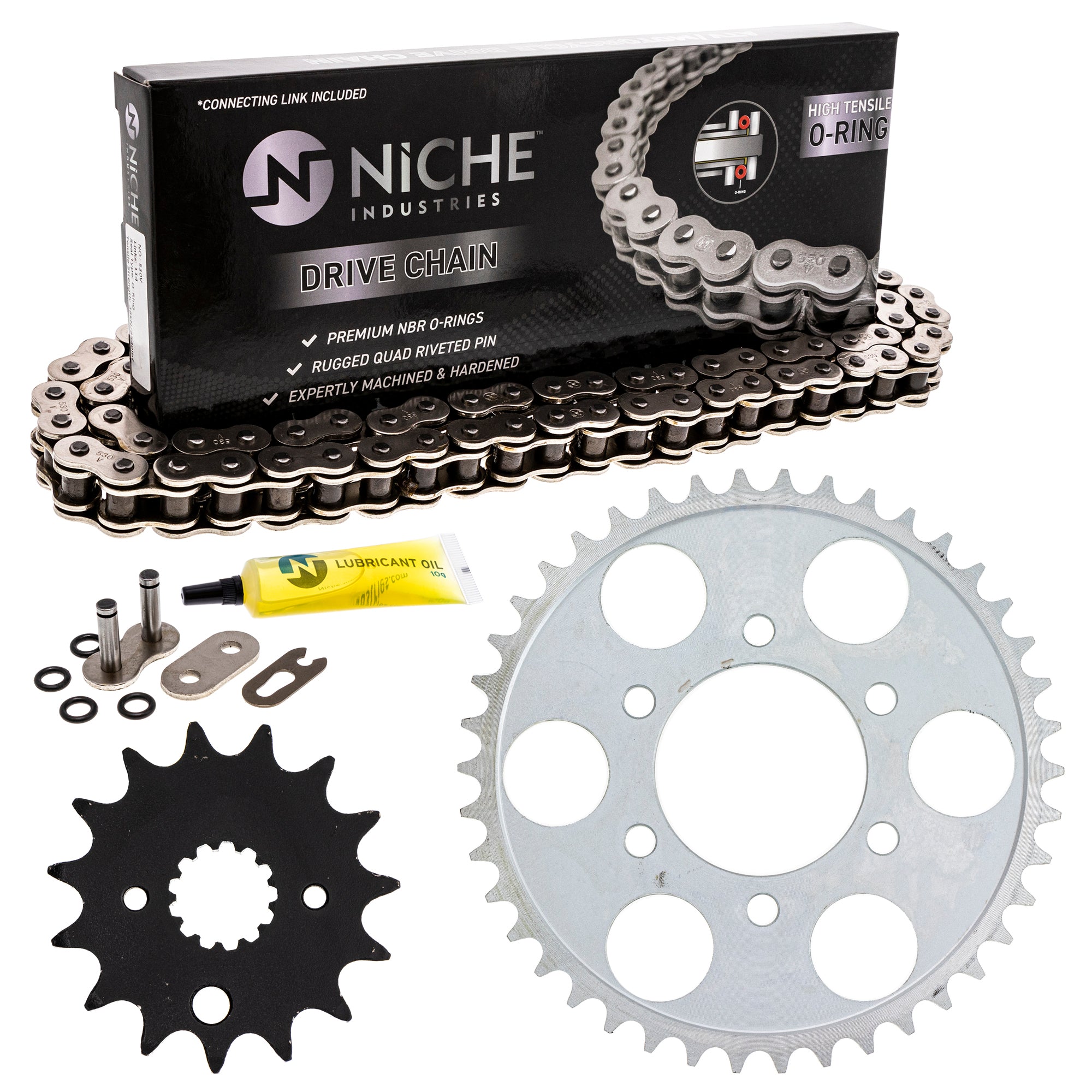 Drive Sprockets & Chain Kit for zOTHER Yamaha Suzuki JT Sprocket ZZR600 XN85 T500 Ninja NICHE MK1004408