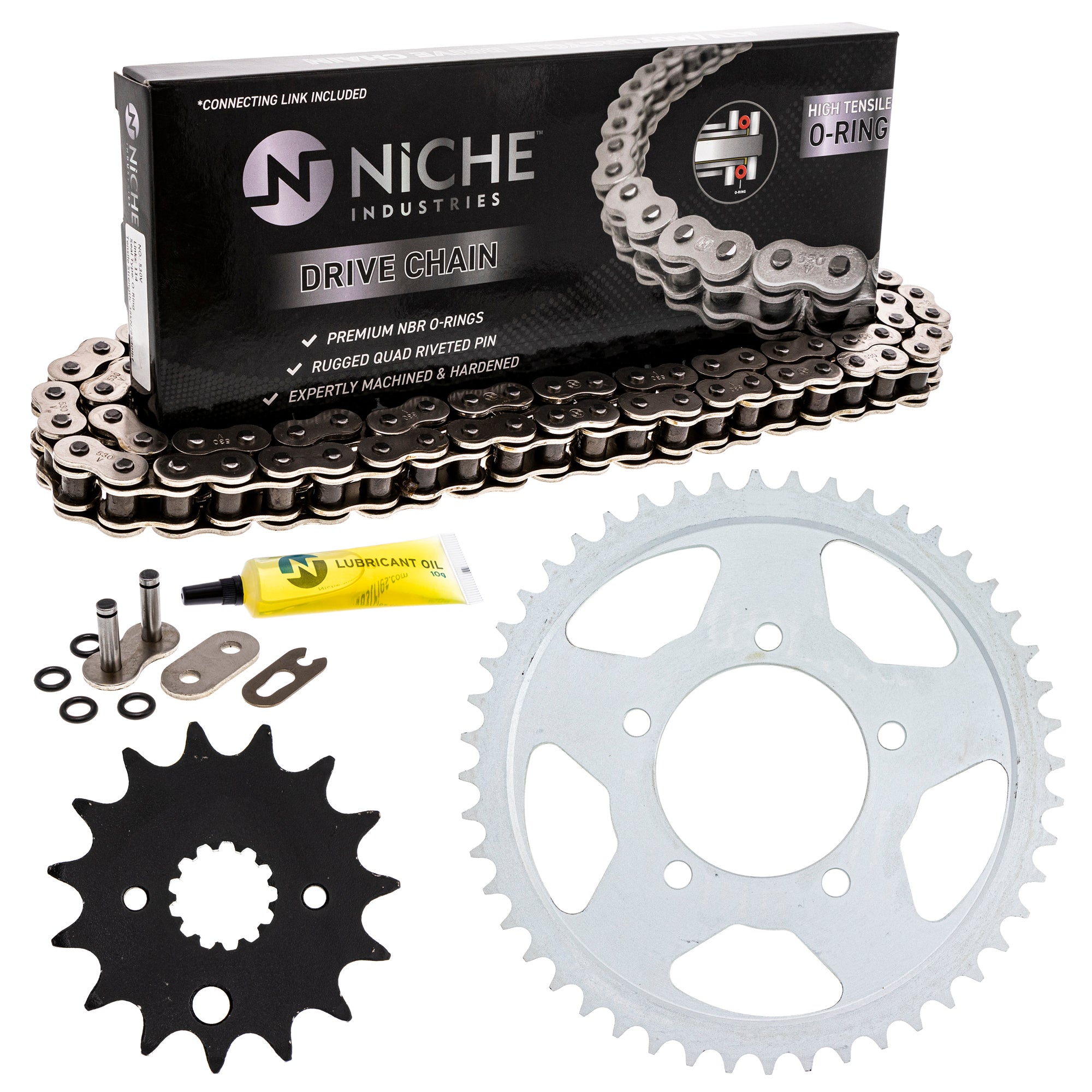Drive Sprockets & Chain Kit for zOTHER Yamaha Suzuki JT Sprocket Bandit 519-KCS0881K-K001 NICHE MK1004409
