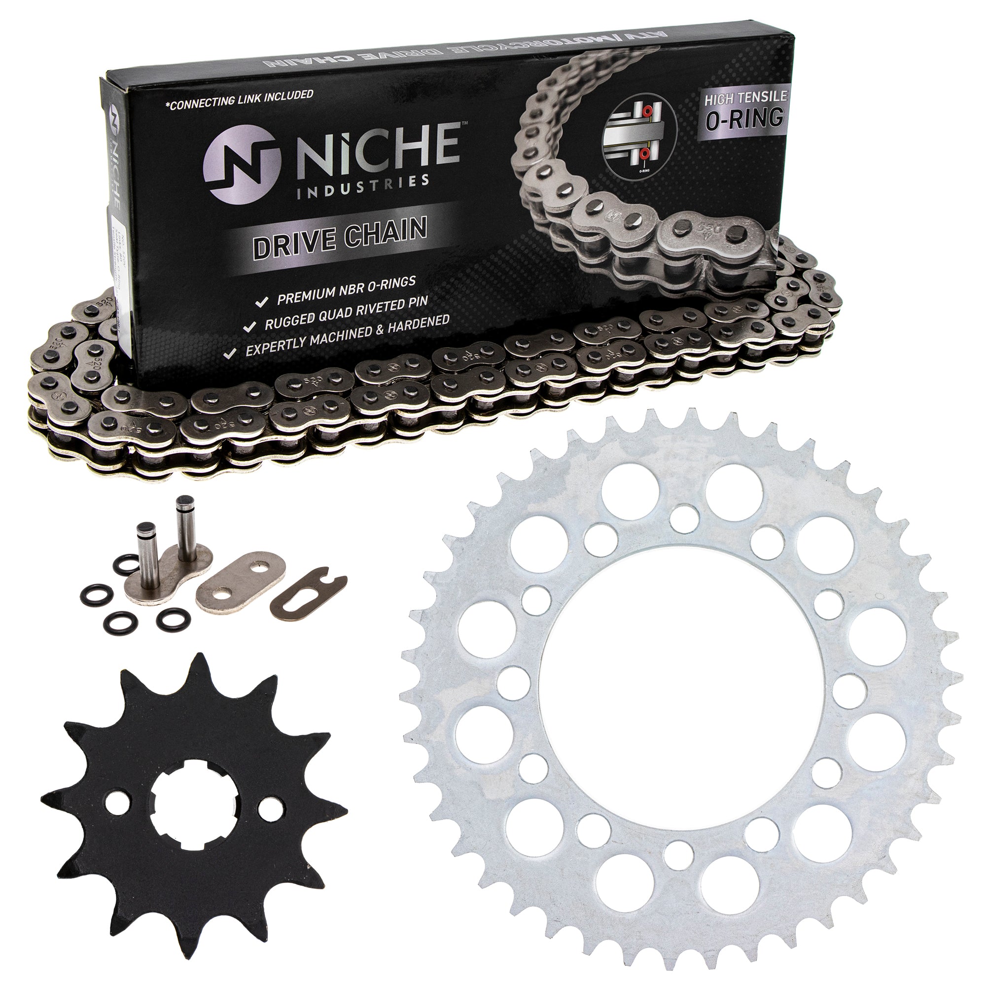Drive Sprockets & Chain Kit for zOTHER JT Sprocket Honda FourTrax 519-KCS0889K-K001 NICHE MK1004417